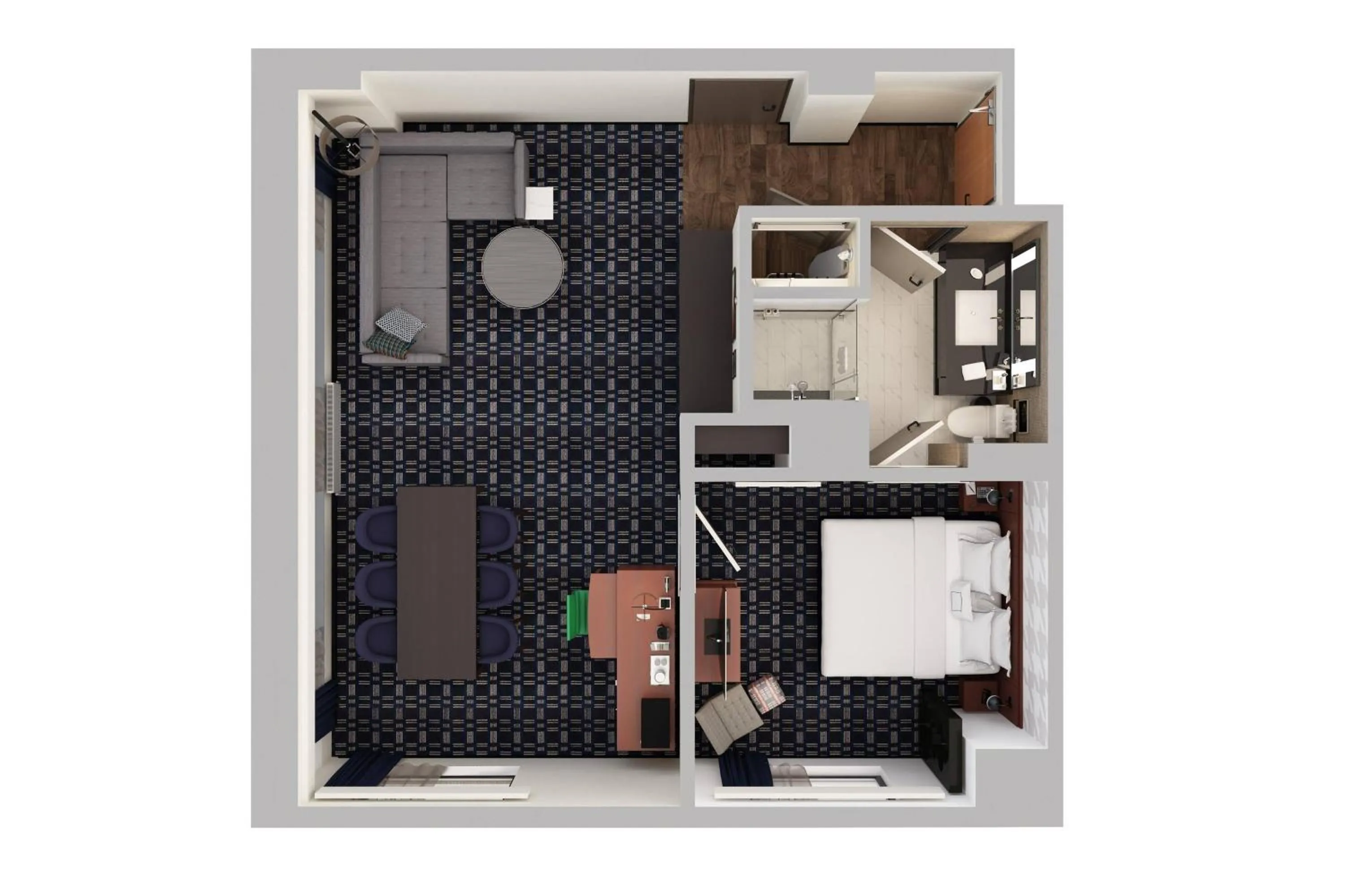 Bedroom in Courtyard Arlington Crystal City/Reagan National Airport