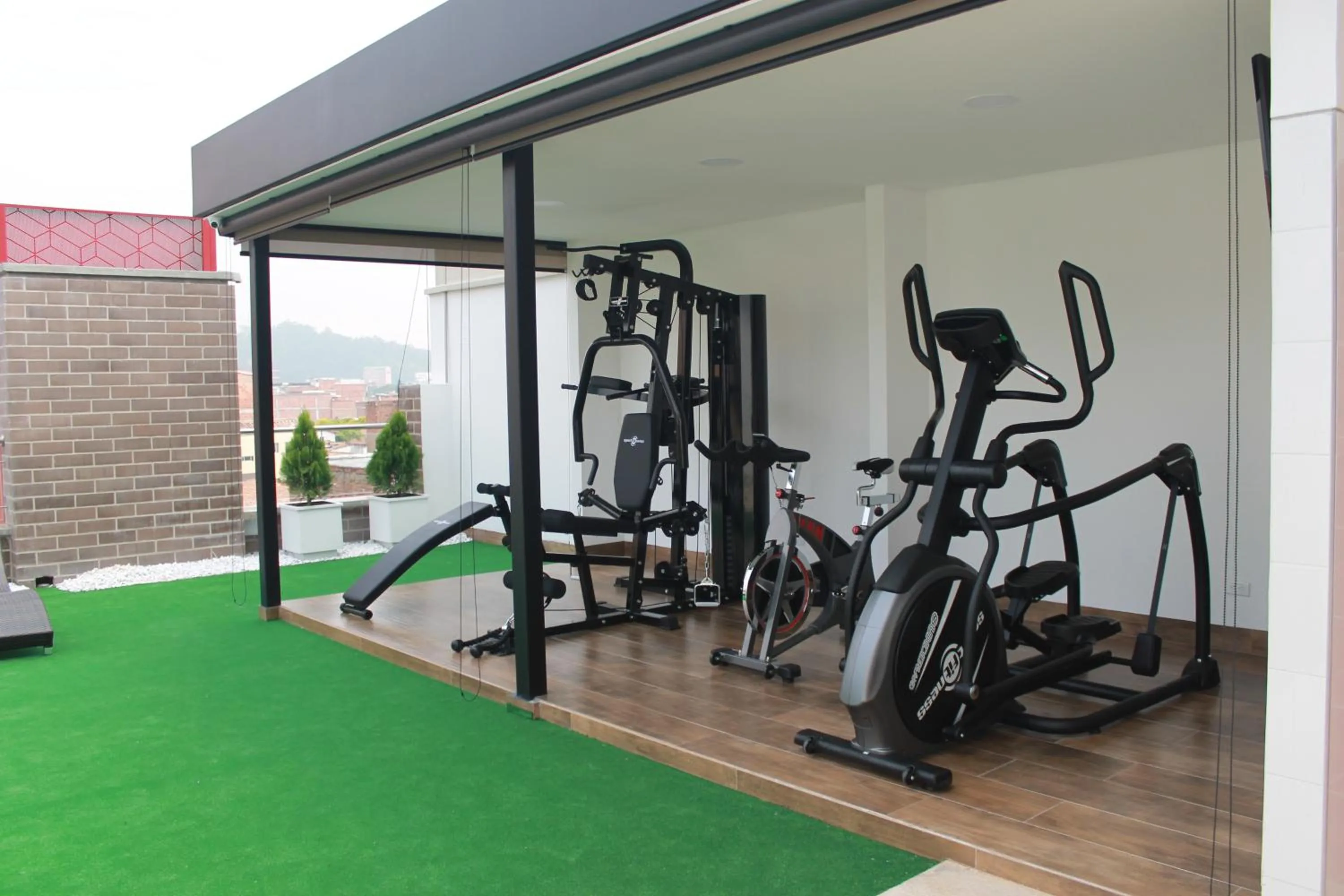 Fitness centre/facilities in Obo Hotel
