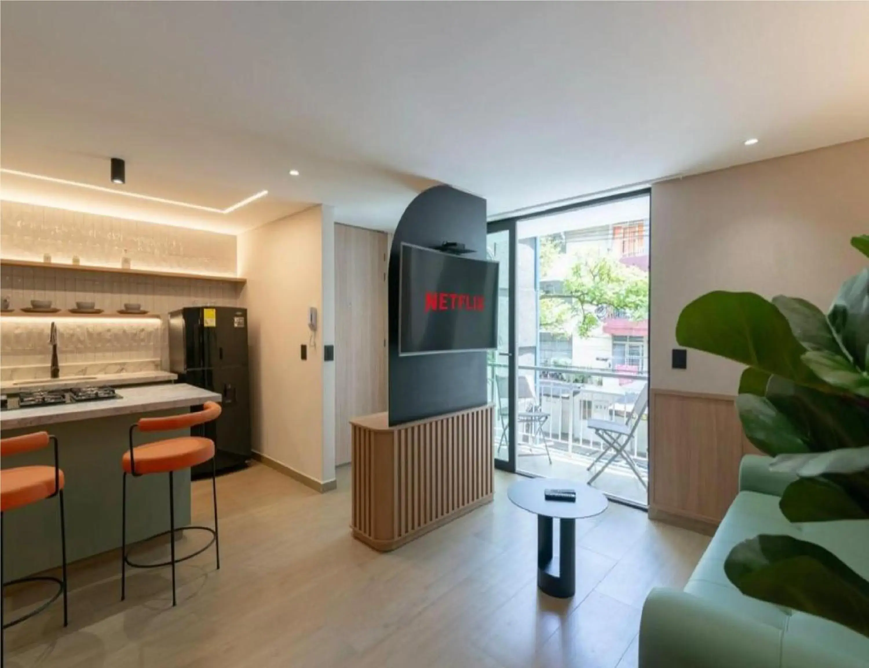 Two-Bedroom Deluxe Apartment with Balcony in Obo Hotel Two-Bedroom Deluxe Apartment with Balcony in Obo Hotel