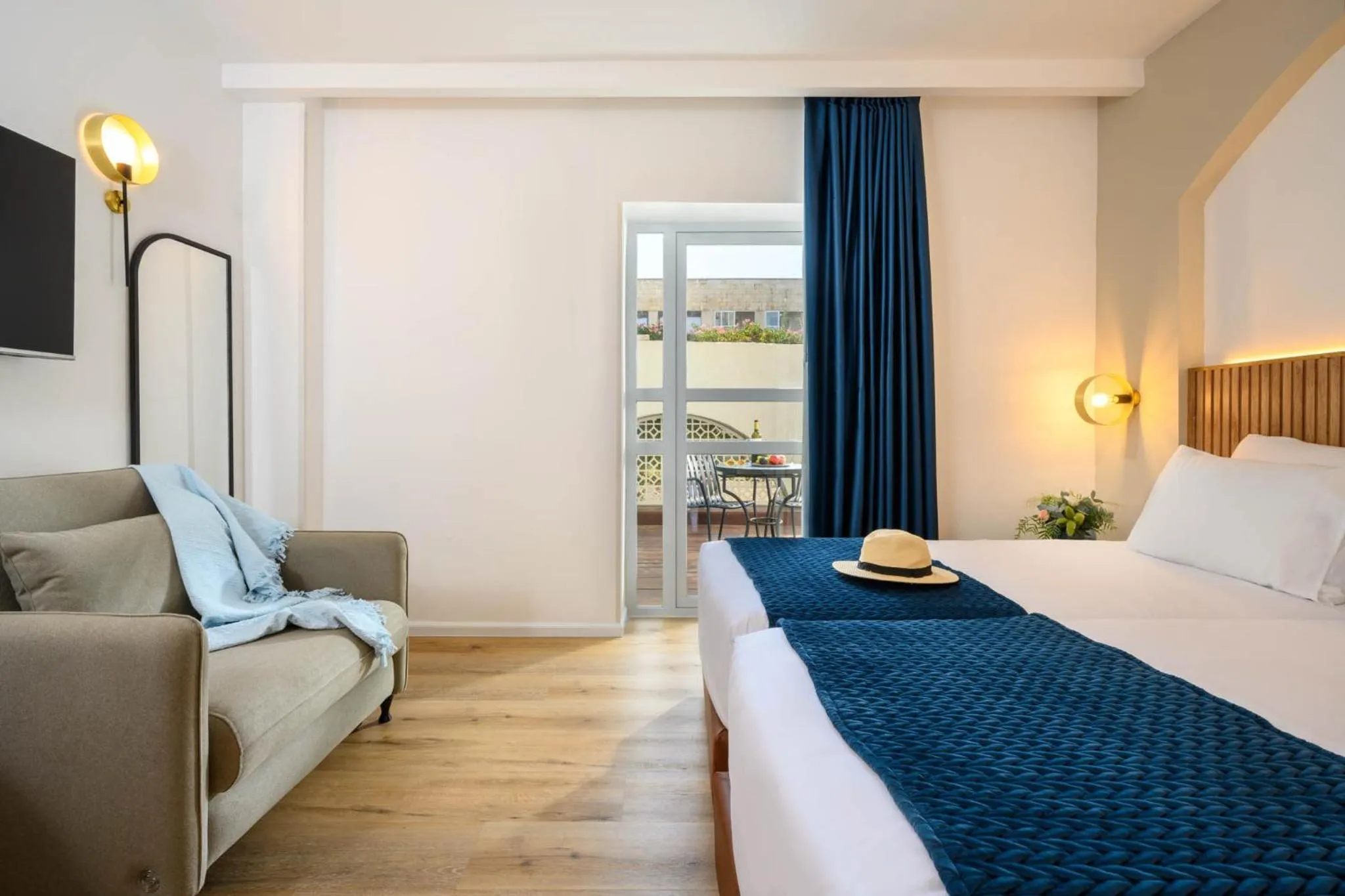 Bed in Prima Palace Hotel