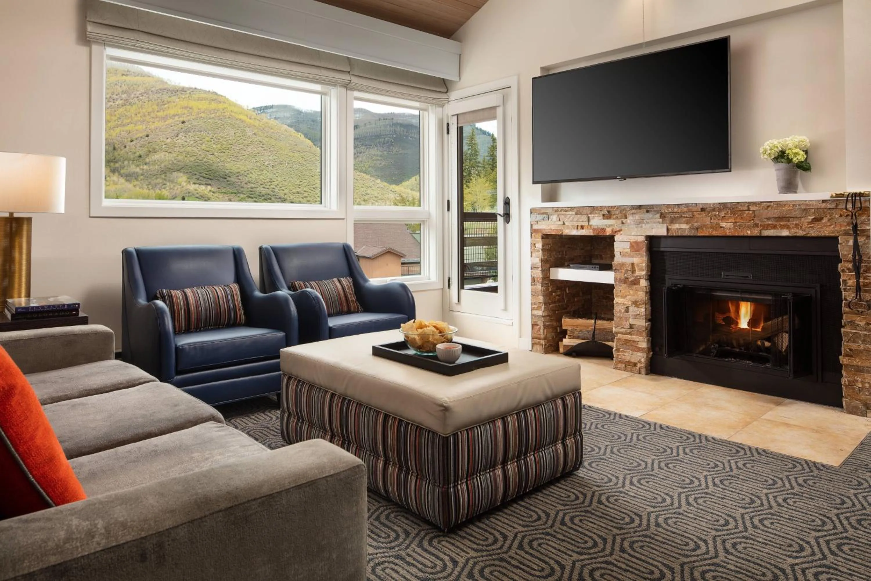 Living room in Marriott's StreamSide Douglas at Vail