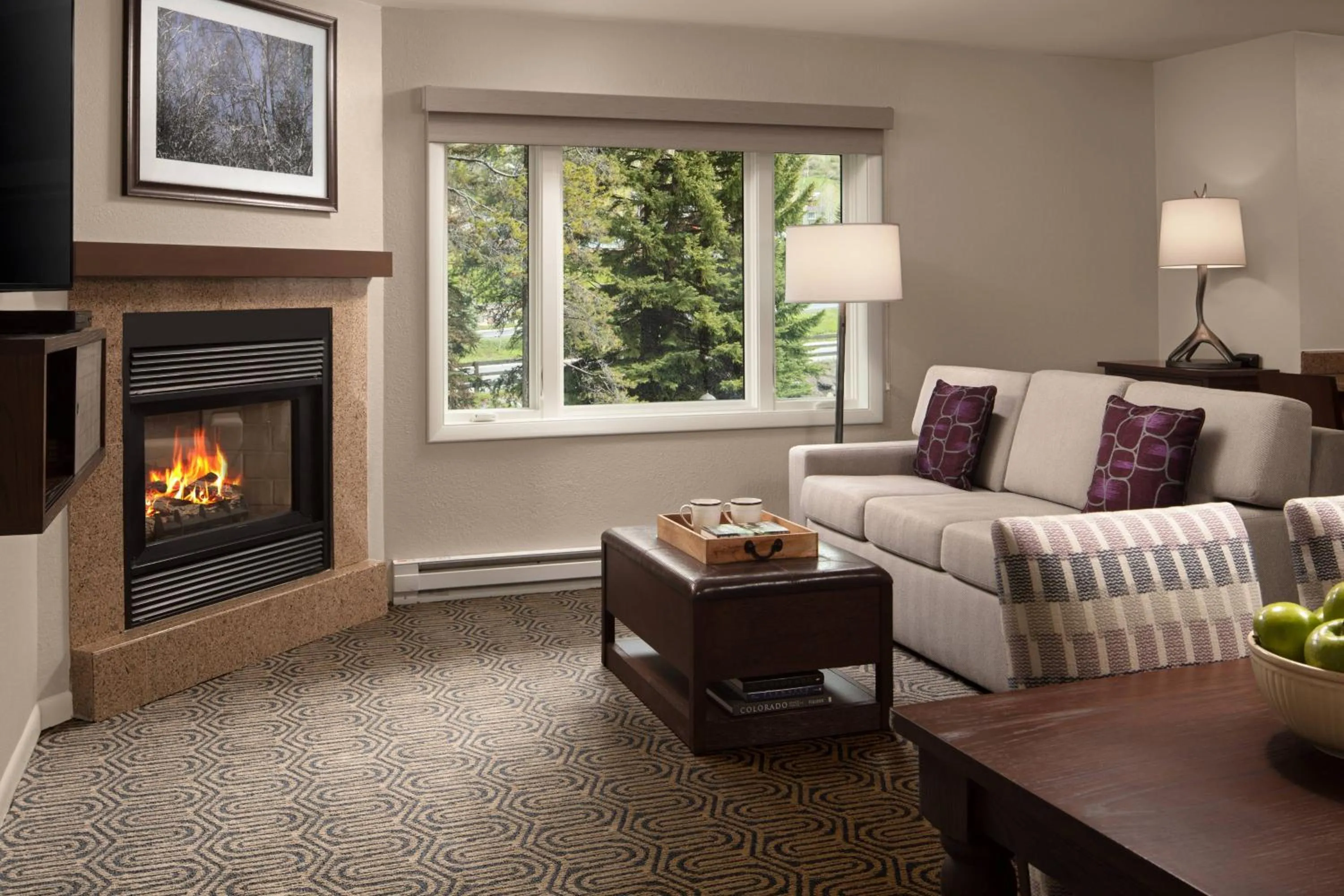 Living room in Marriott's StreamSide Birch at Vail