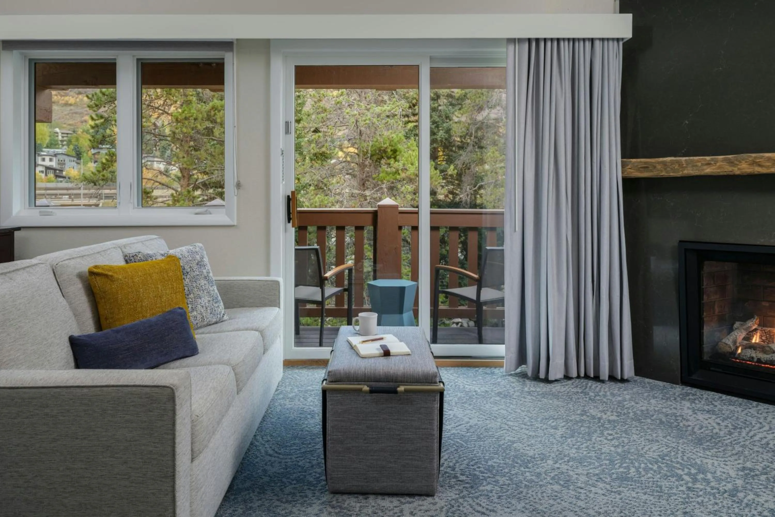 Living room in Marriott's StreamSide Birch at Vail