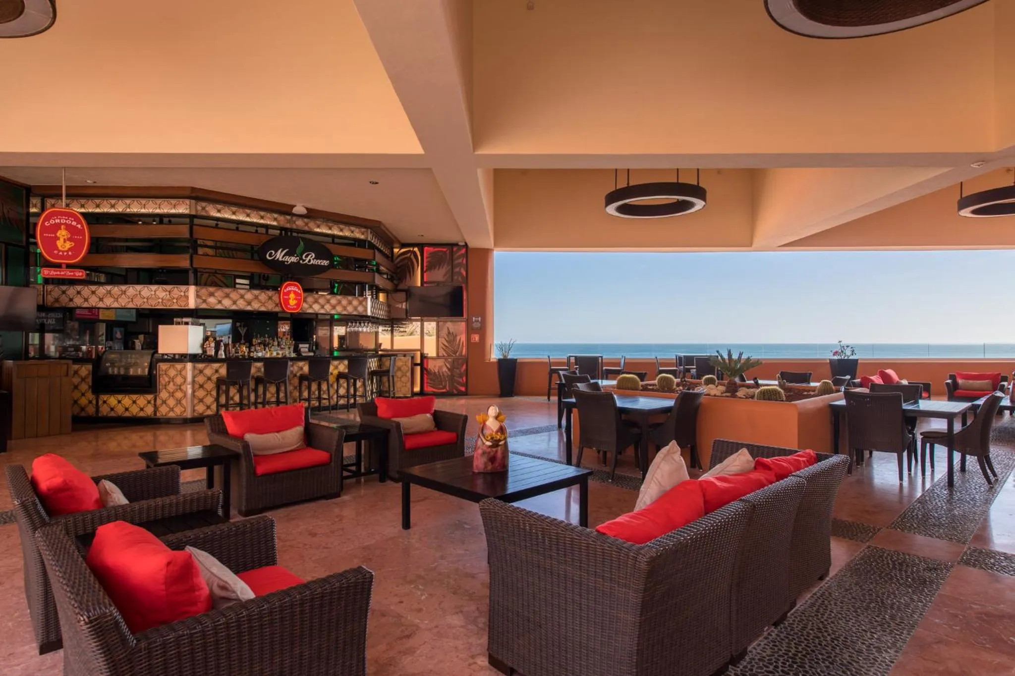 Living room in Club Regina Los Cabos