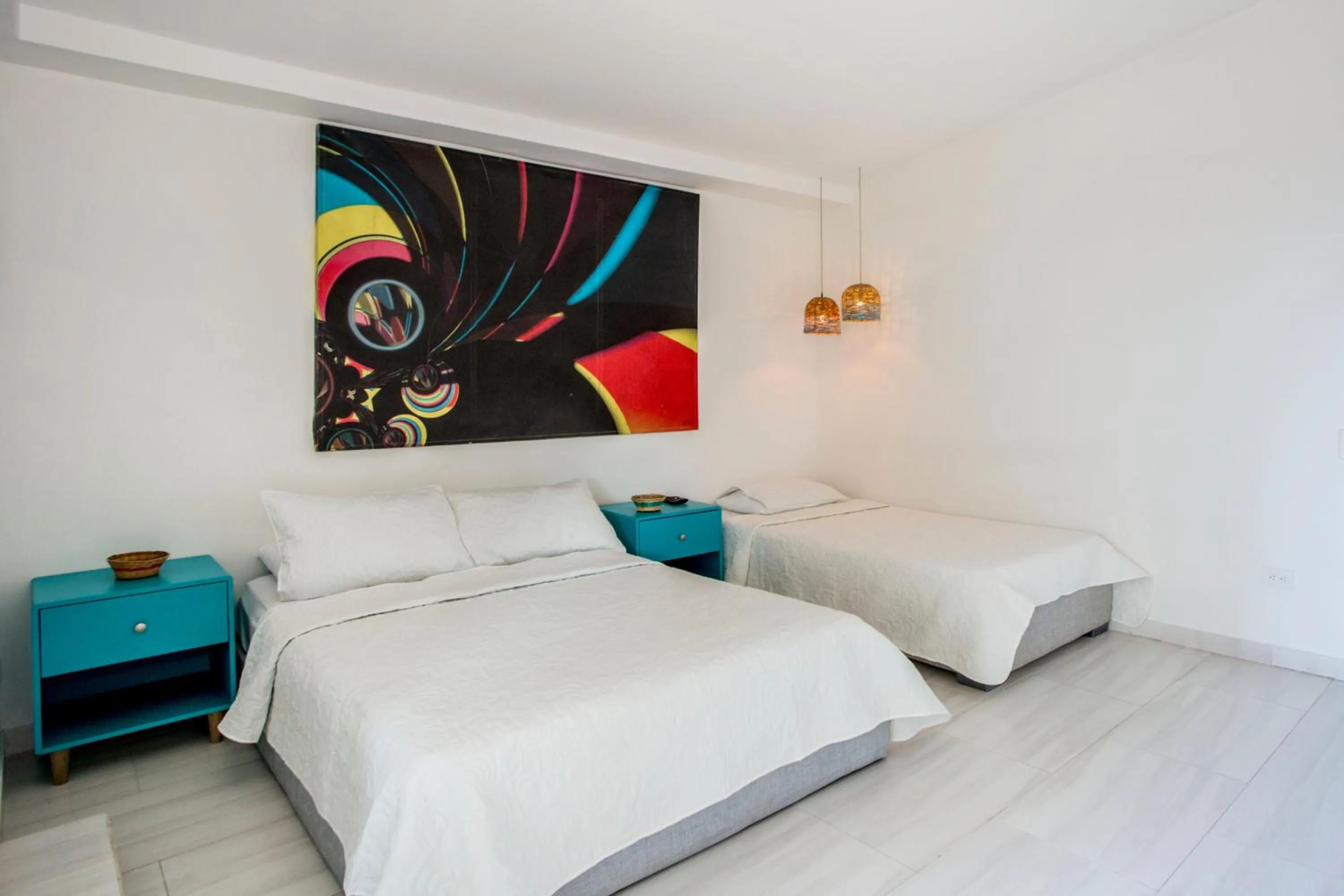 Bed in Hotel Barahona Cartagena