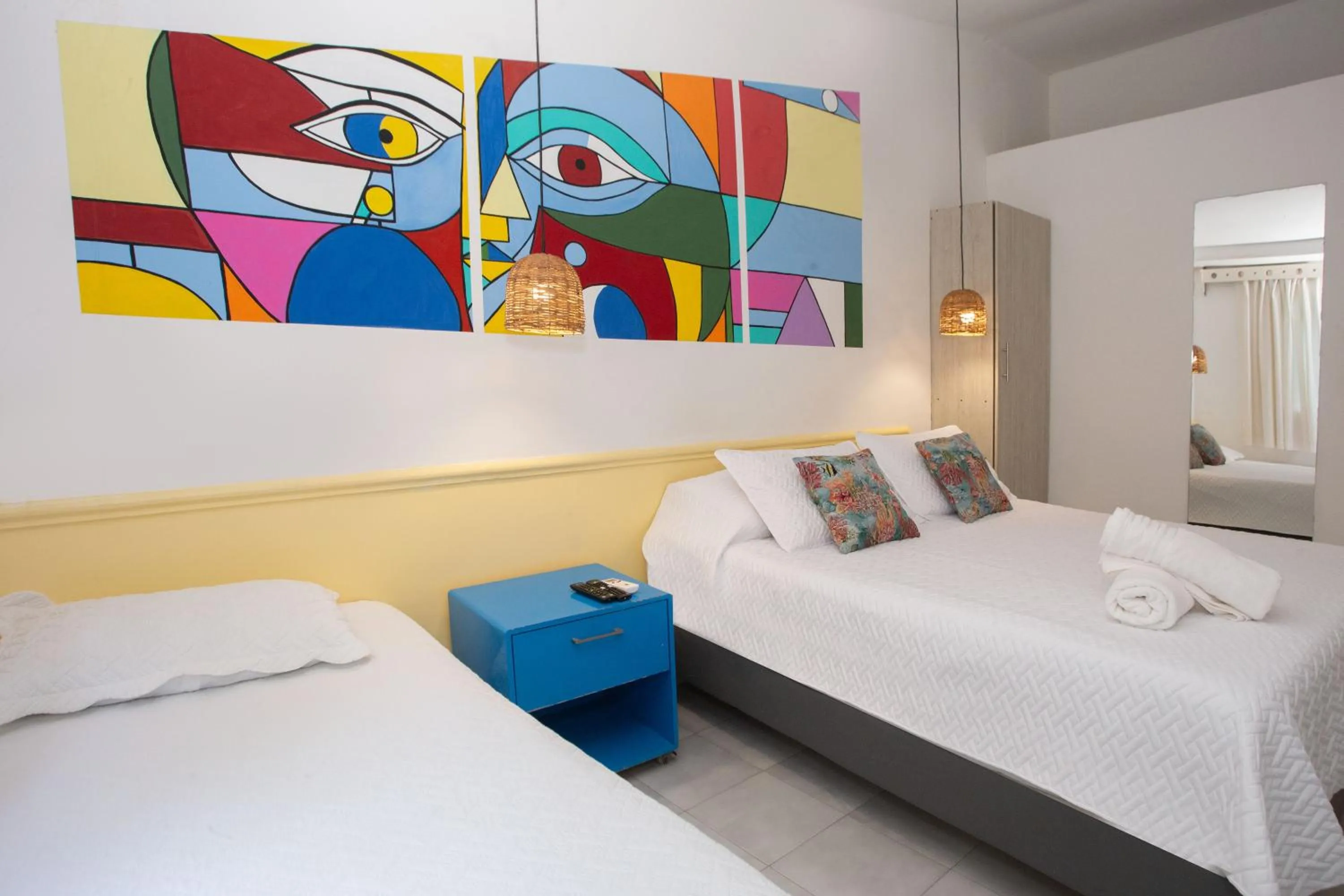 Bedroom, Bed in Hotel Barahona Cartagena