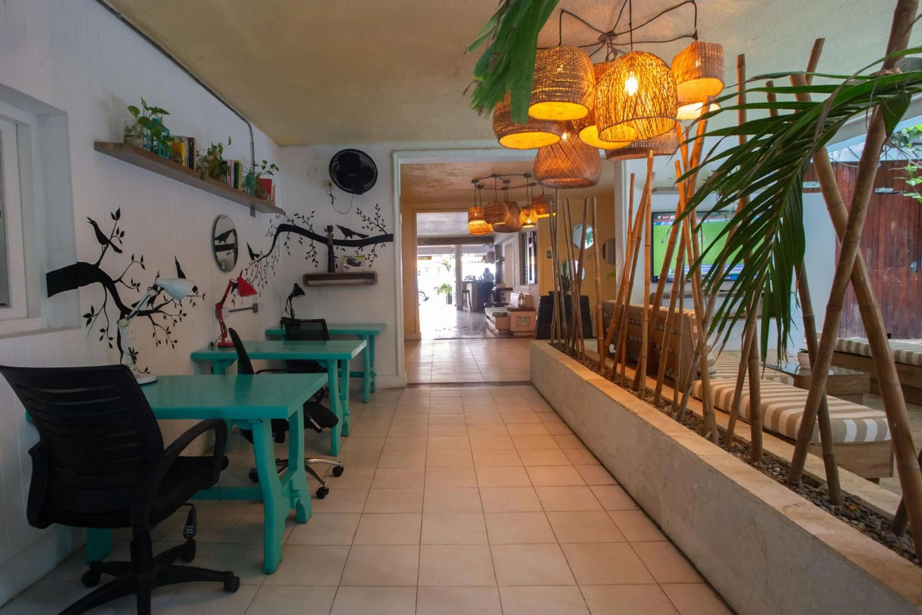 Seating area in Hotel Barahona Cartagena