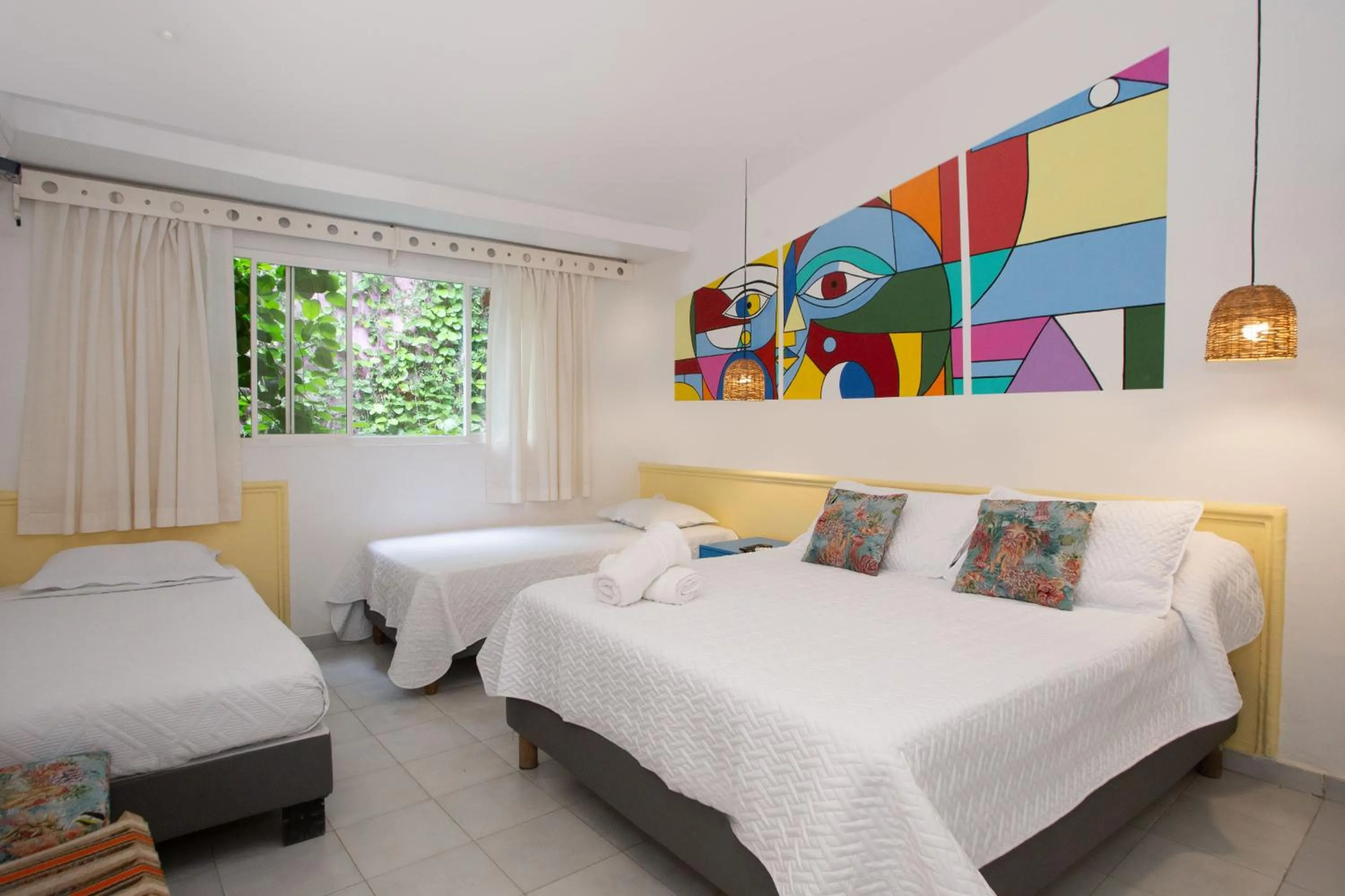 Bed in Hotel Barahona Cartagena