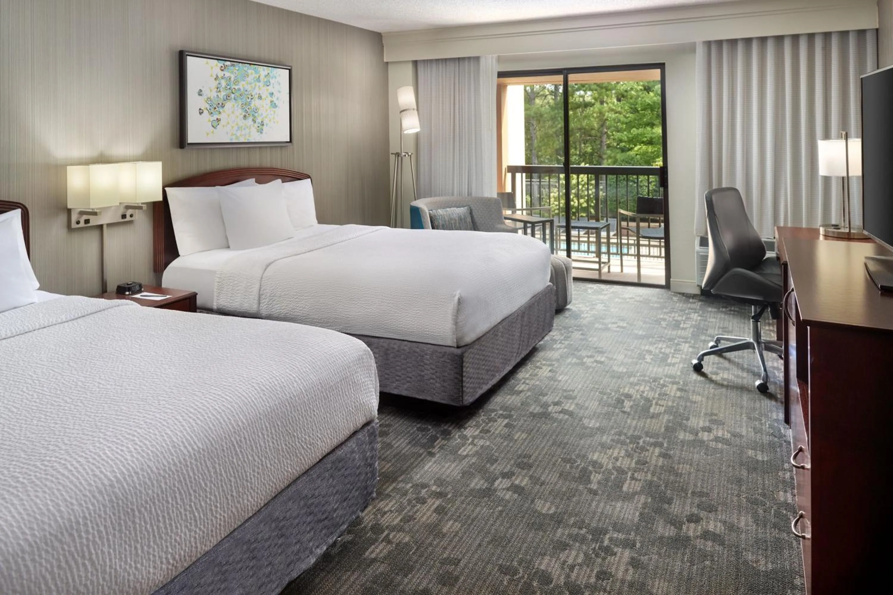 Photo of the whole room, Bed in Courtyard by Marriott Atlanta Alpharetta