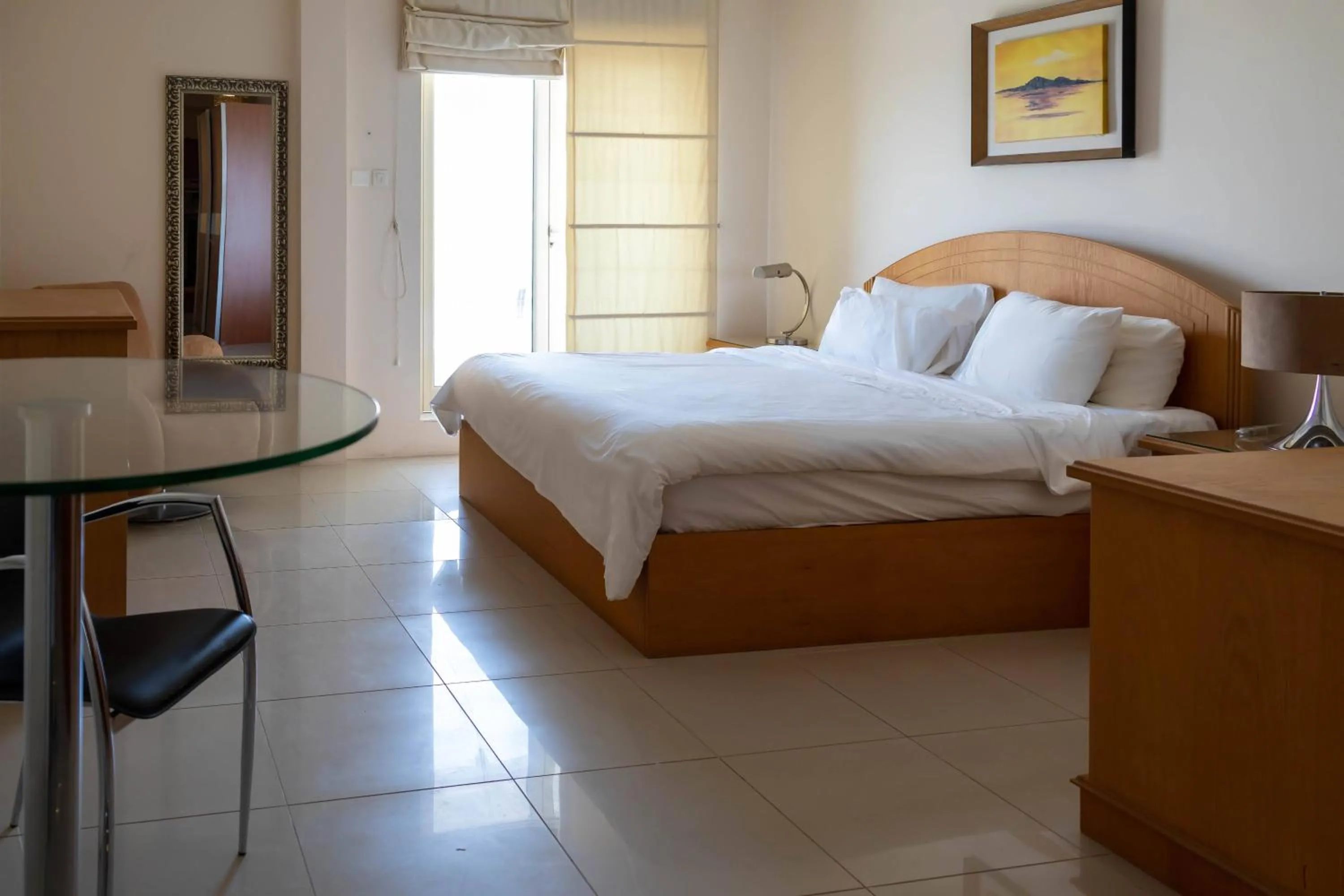 Bed in Mansouri Mansions Hotel