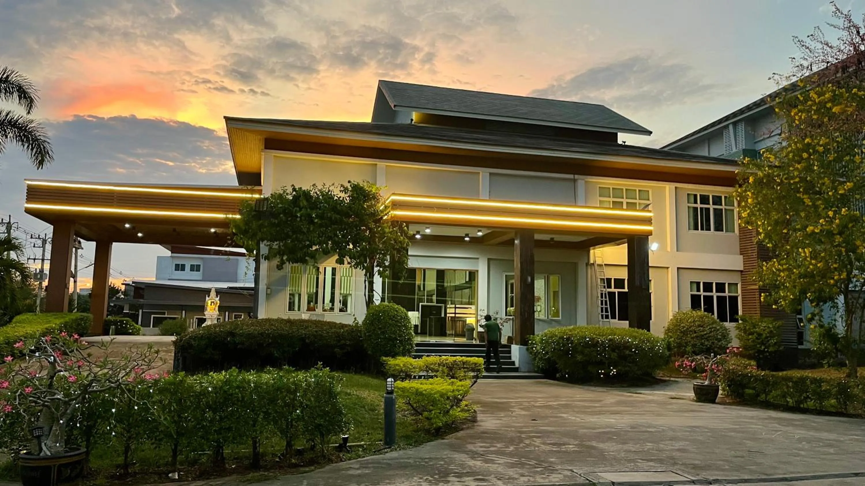 Garden view in Akelada Hotel