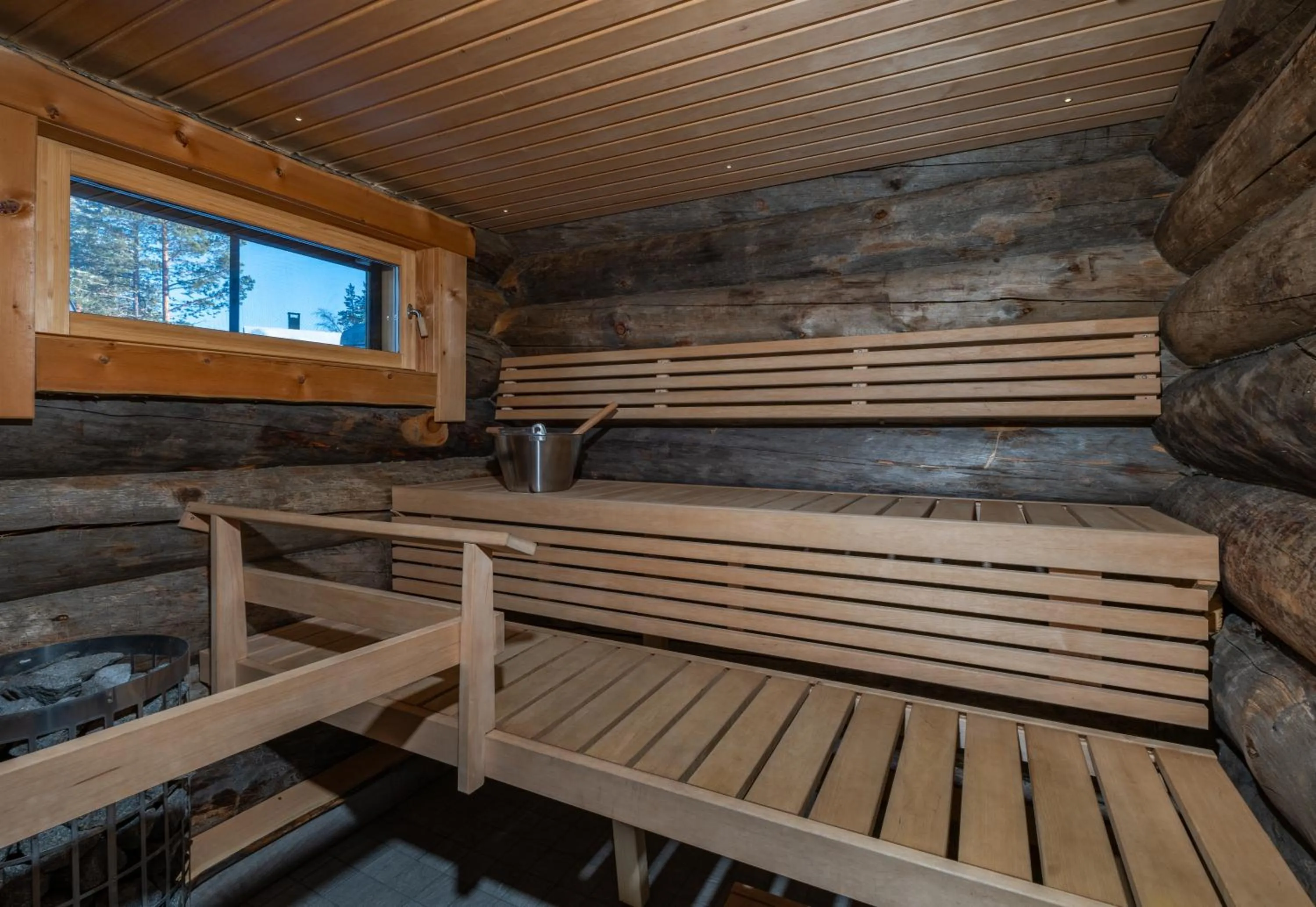 Sauna in Wilderness Hotel Inari & Igloos
