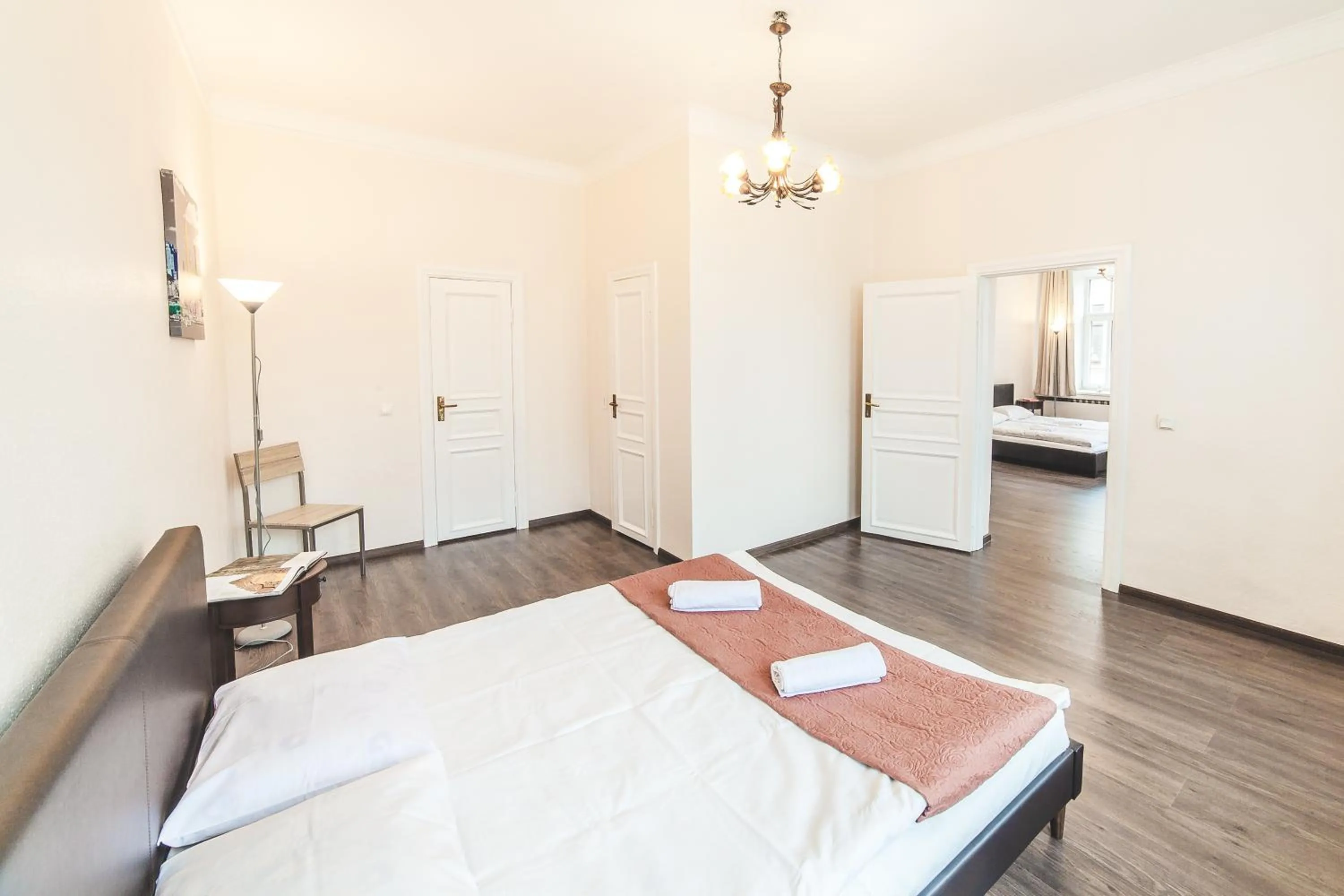 Bed in Miesnieku Old Town apartment