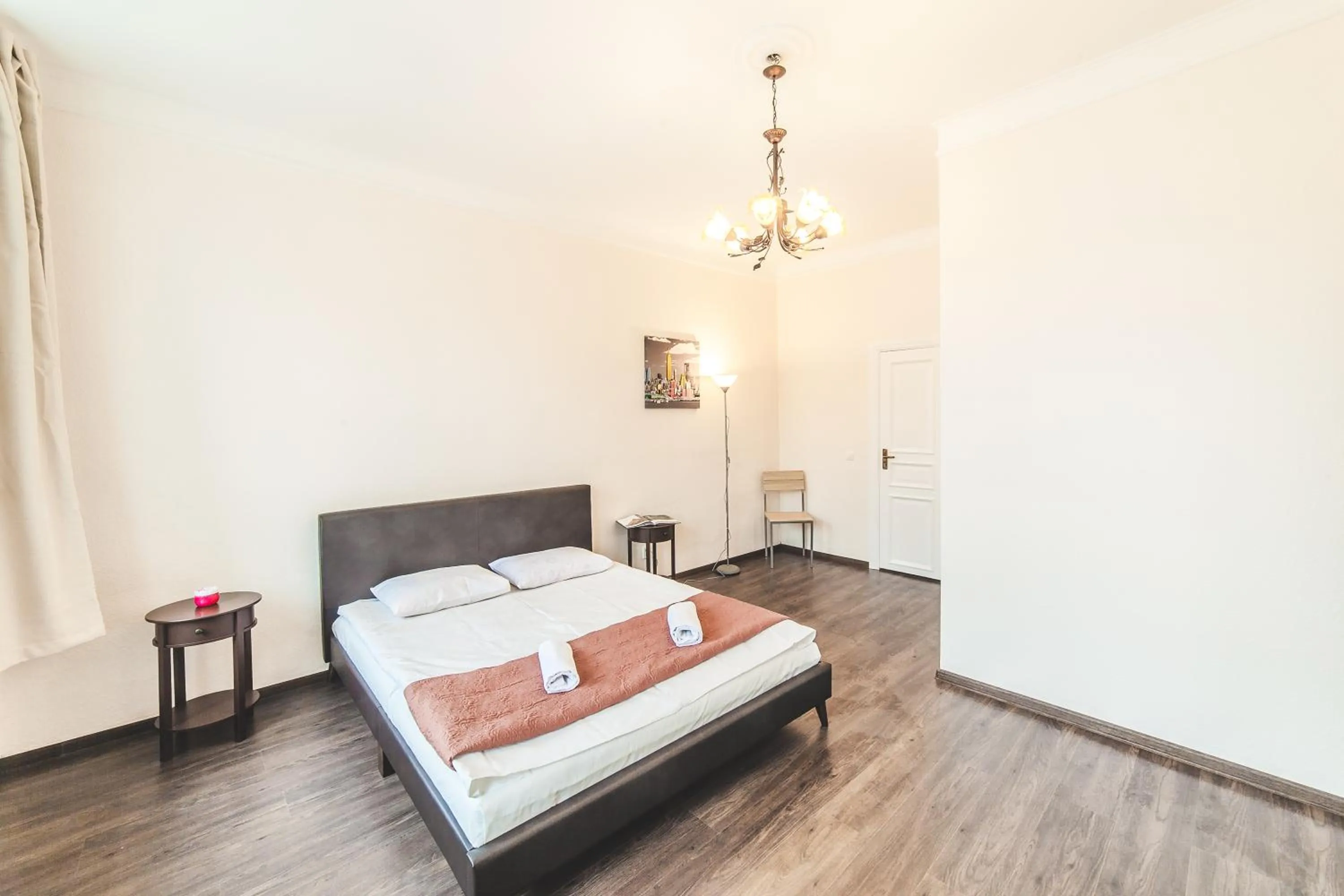 Bed in Miesnieku Old Town apartment