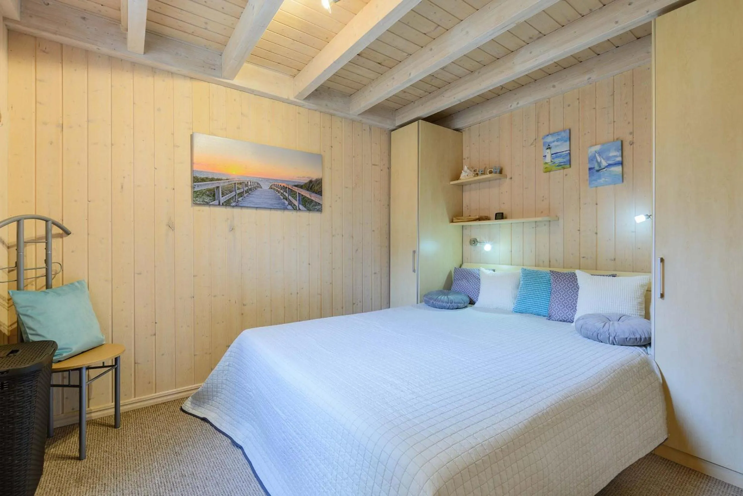 Bedroom, Bed in Ferienhaus Seepferdchen