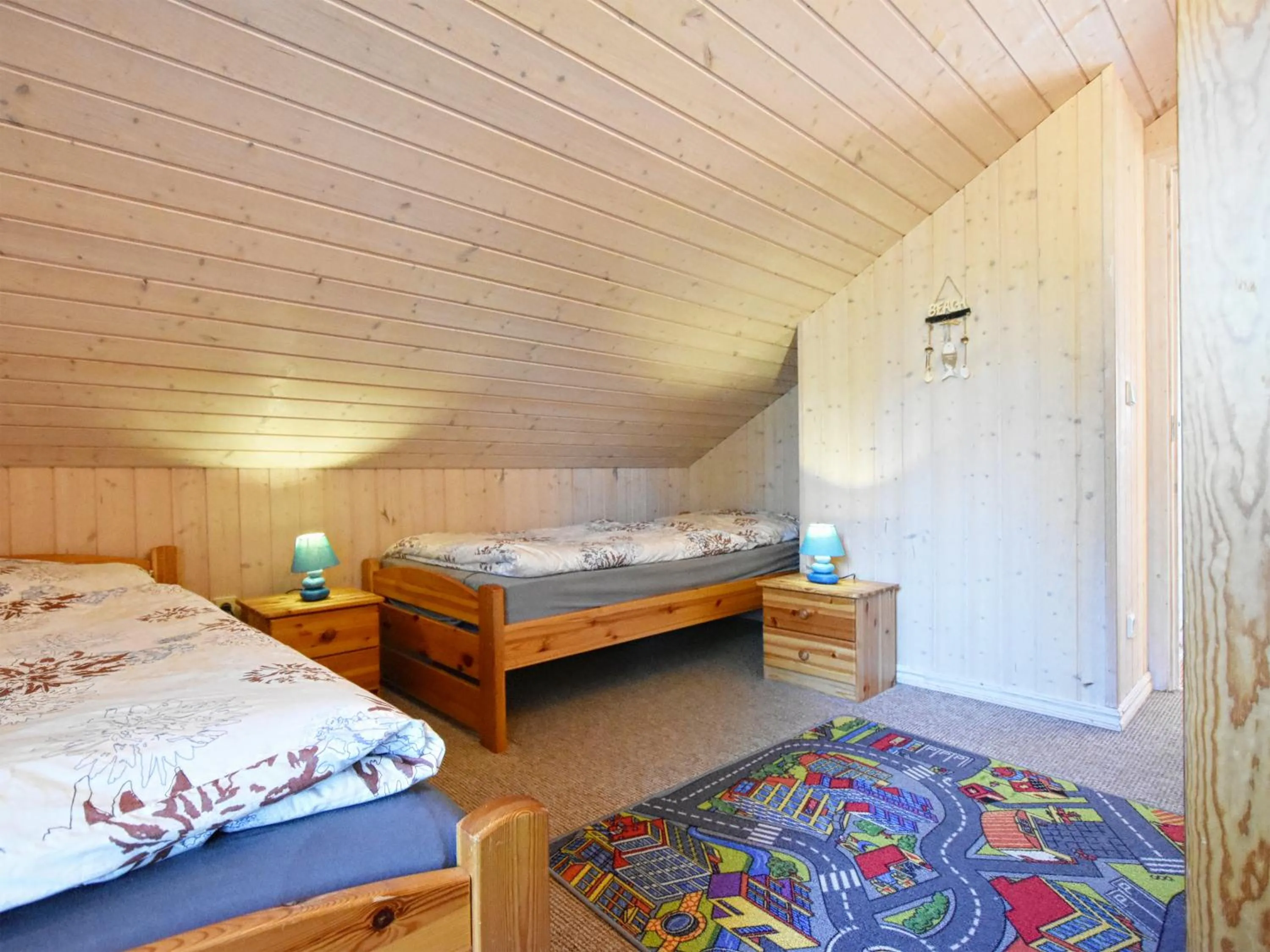 Bed in Ferienhaus Seepferdchen