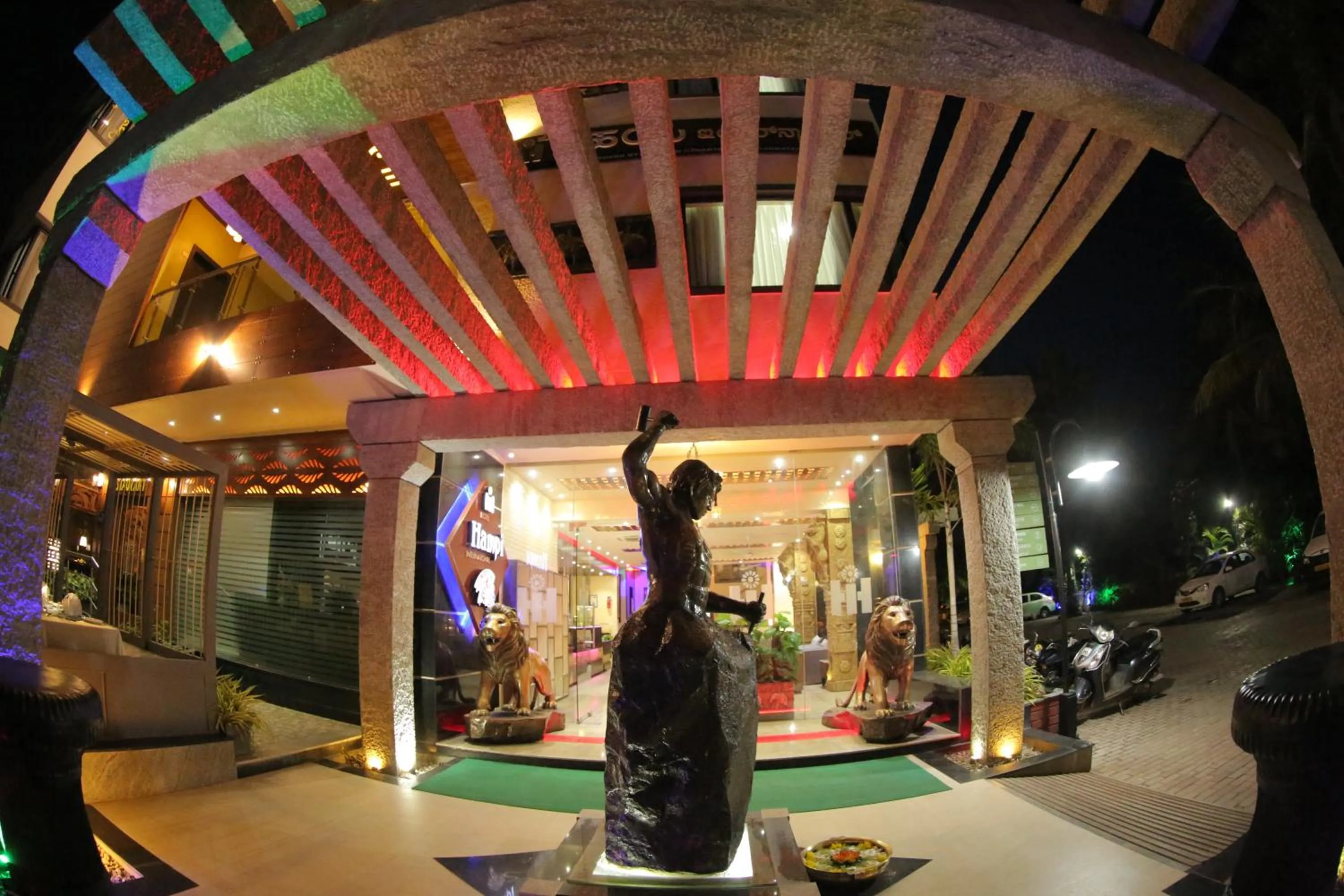 Night in Hotel Hampi International