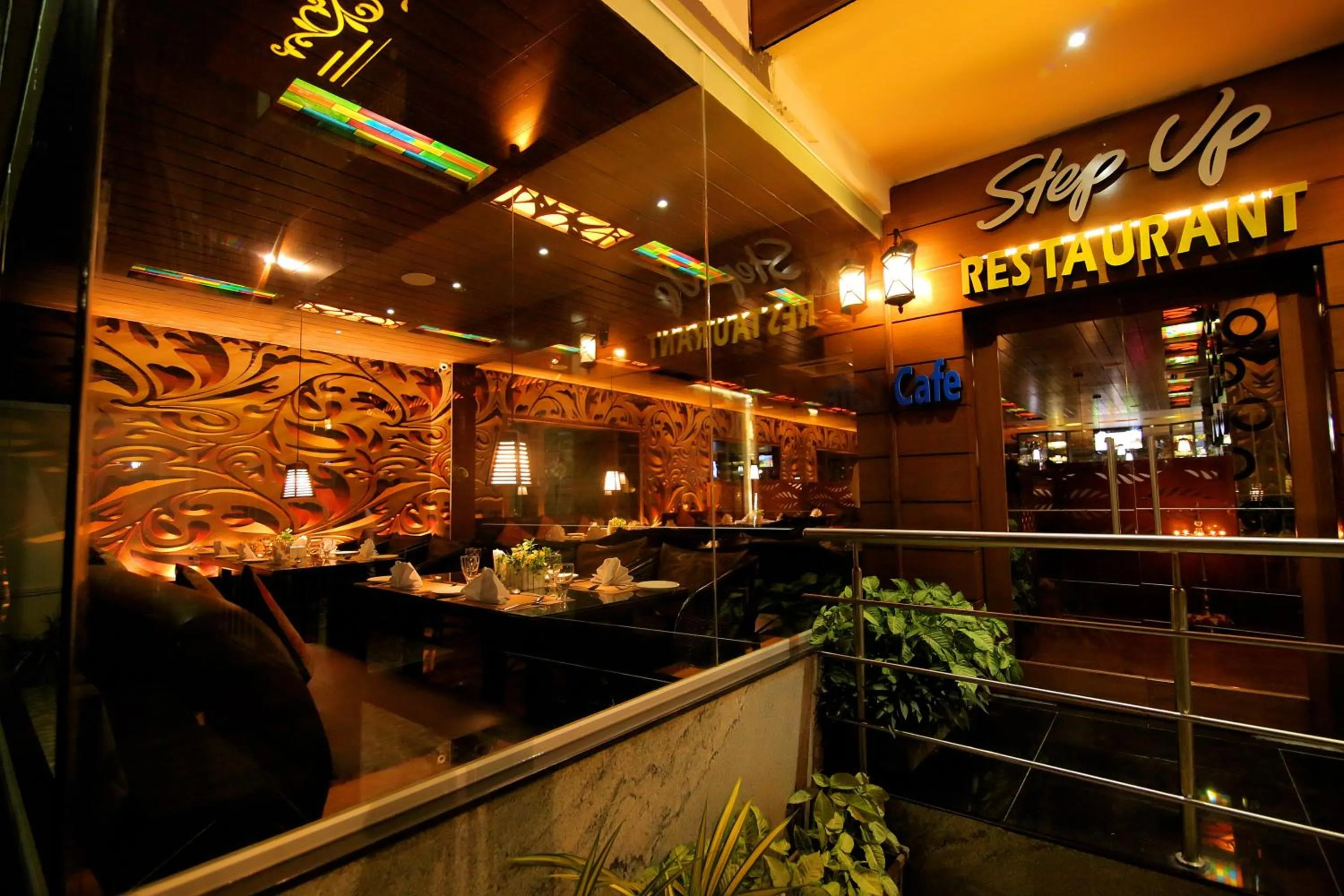 Decorative detail in Hotel Hampi International