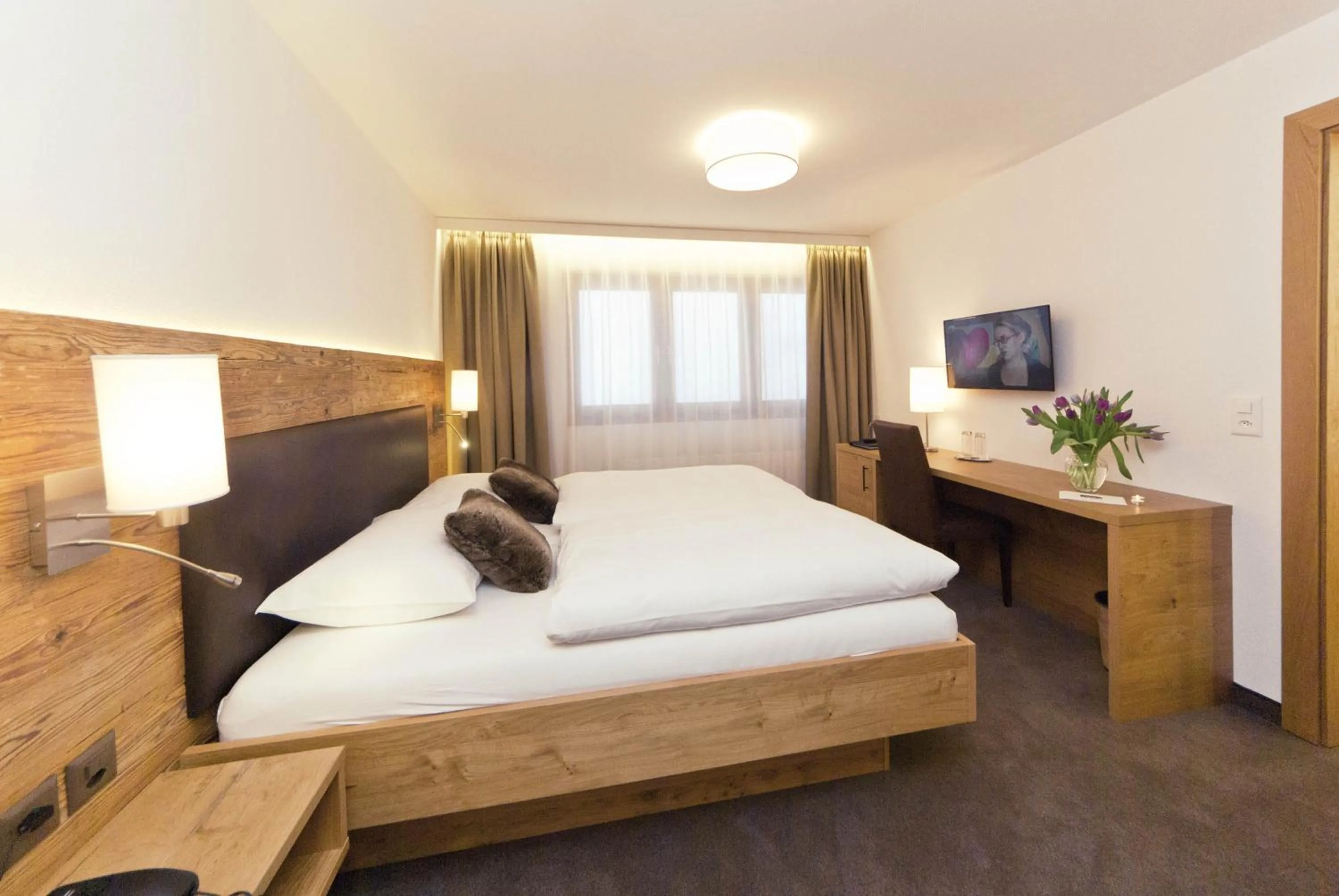 Photo of the whole room, Bed in Waldpark Hotel Garni