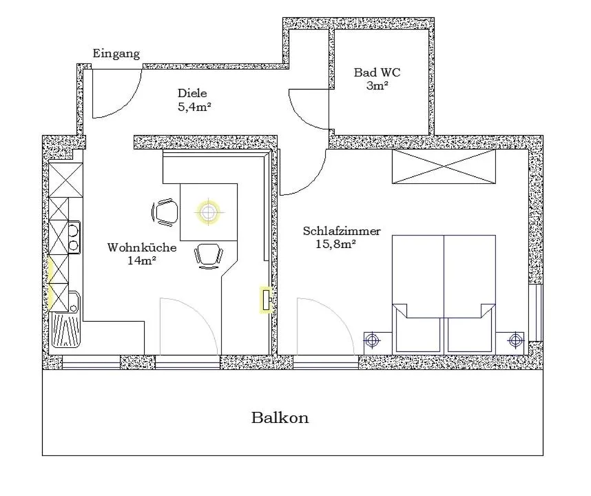 Floor plan in Landhaus Dengg