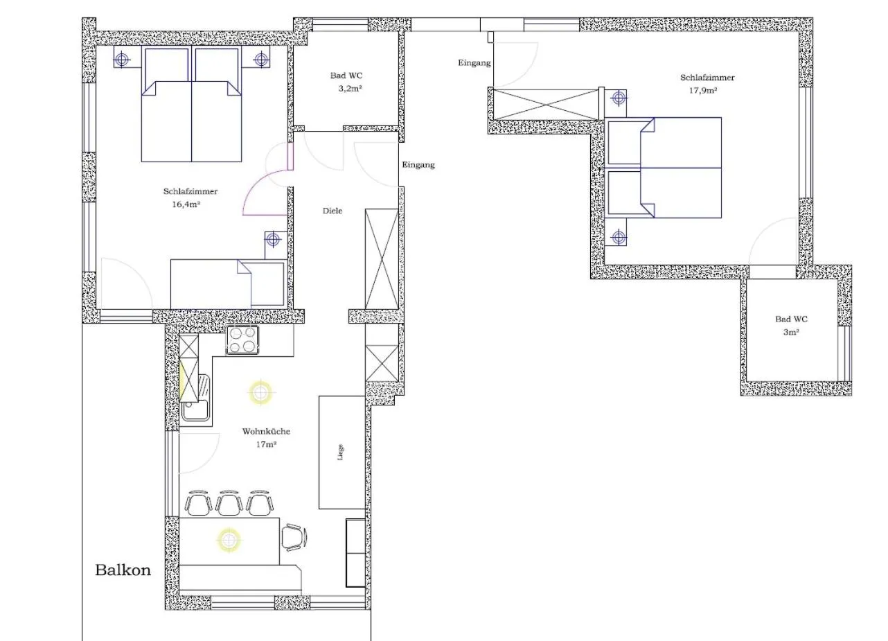 Floor plan in Landhaus Dengg