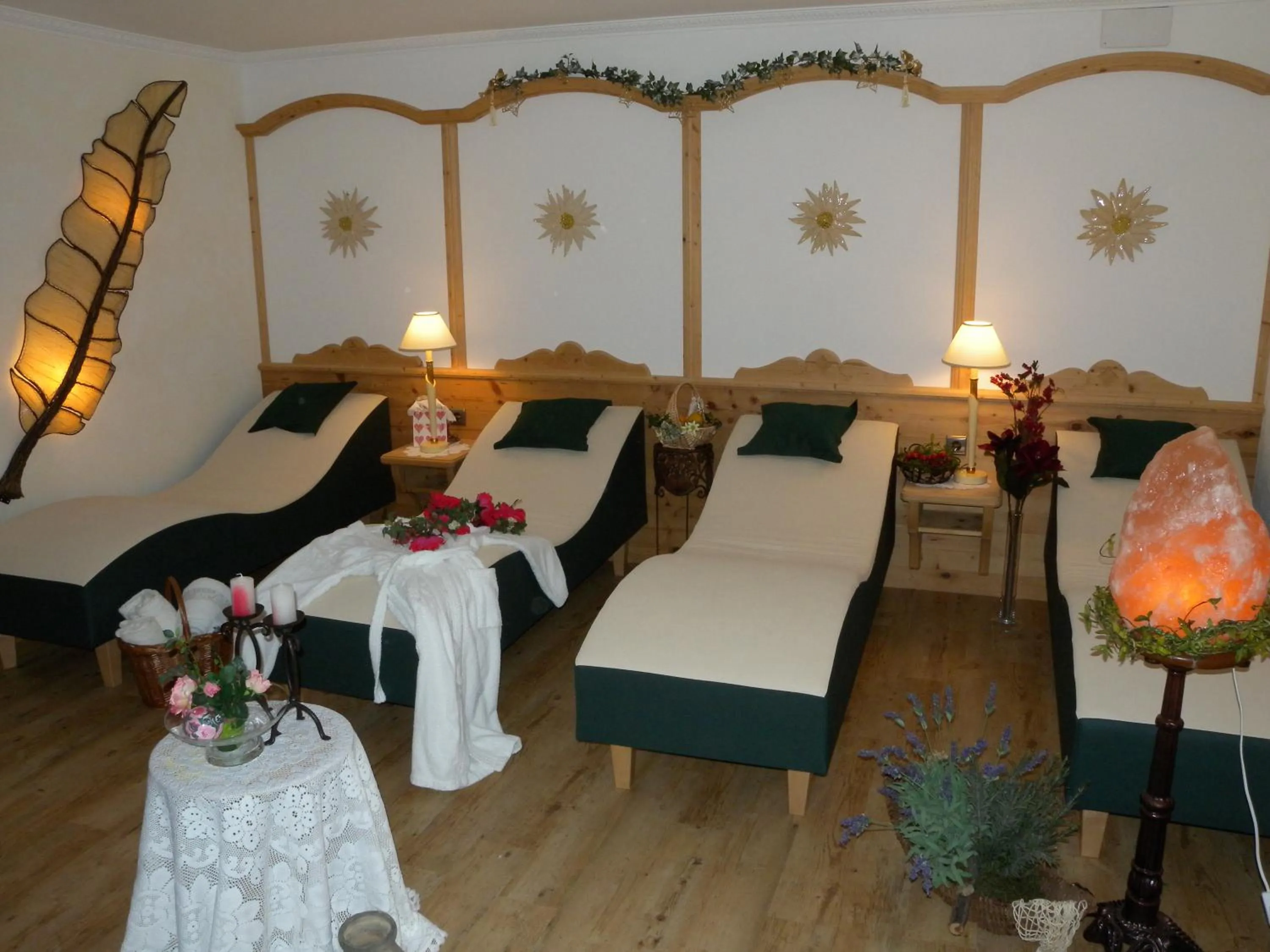 Sauna, Bed in Landhaus Dengg
