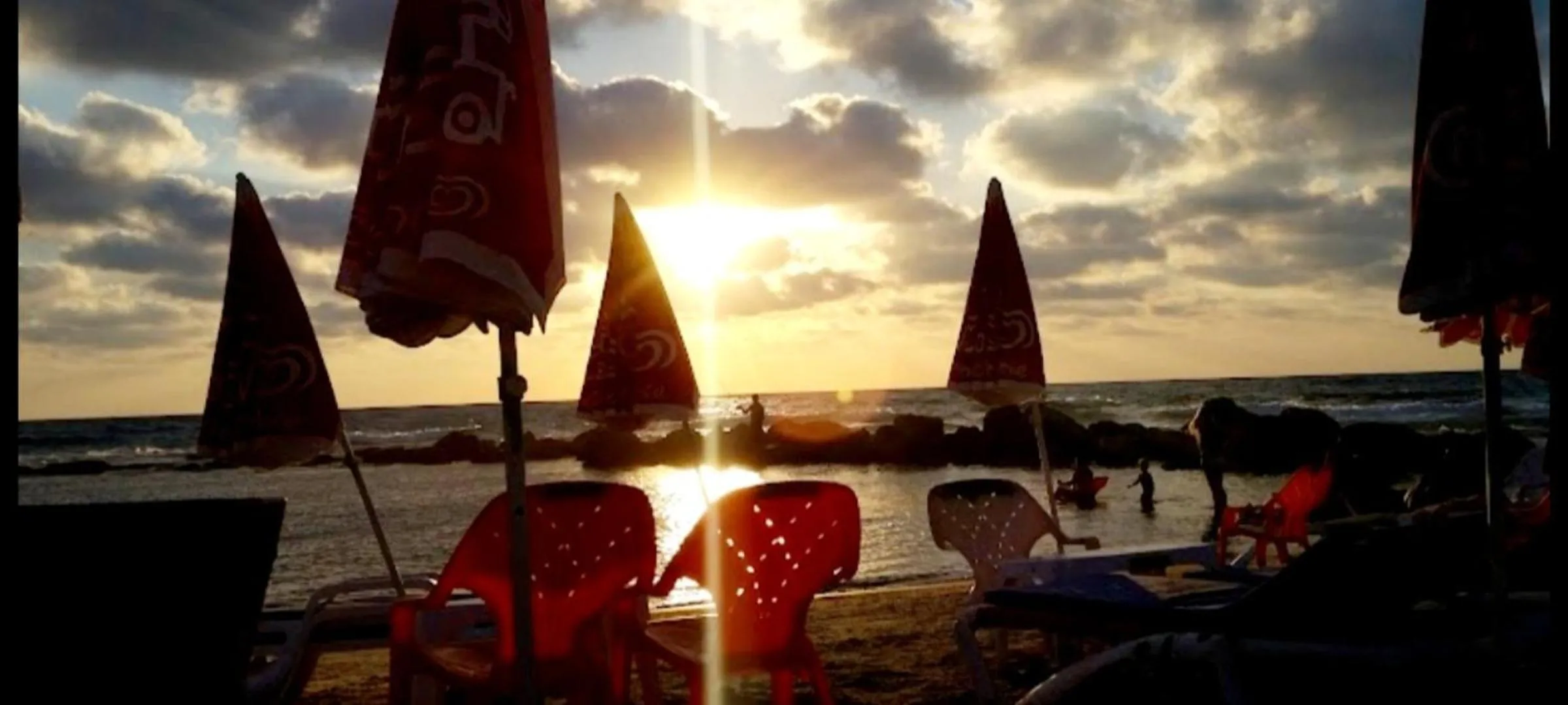 Sunset in 612 apartment on the beach