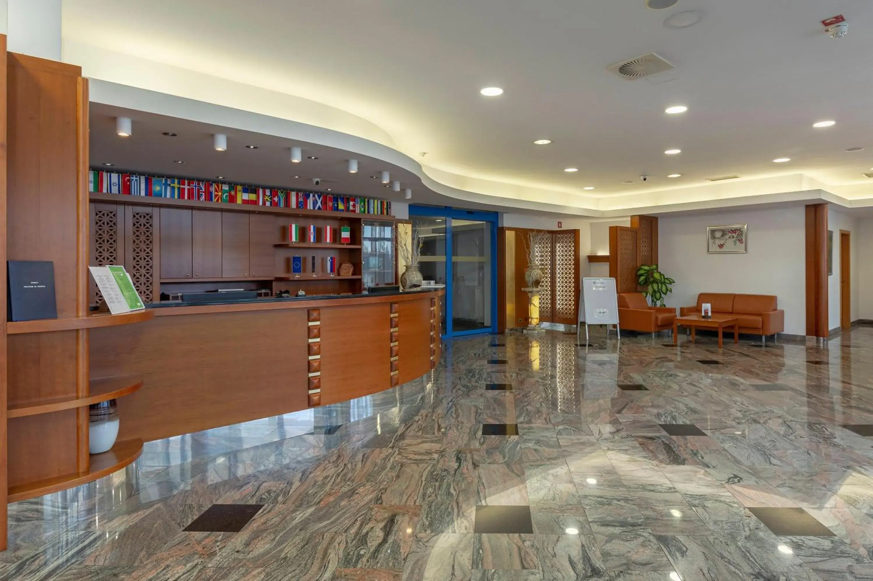 Lobby or reception in Garni Hotel Azul Lobby or reception in Garni Hotel Azul