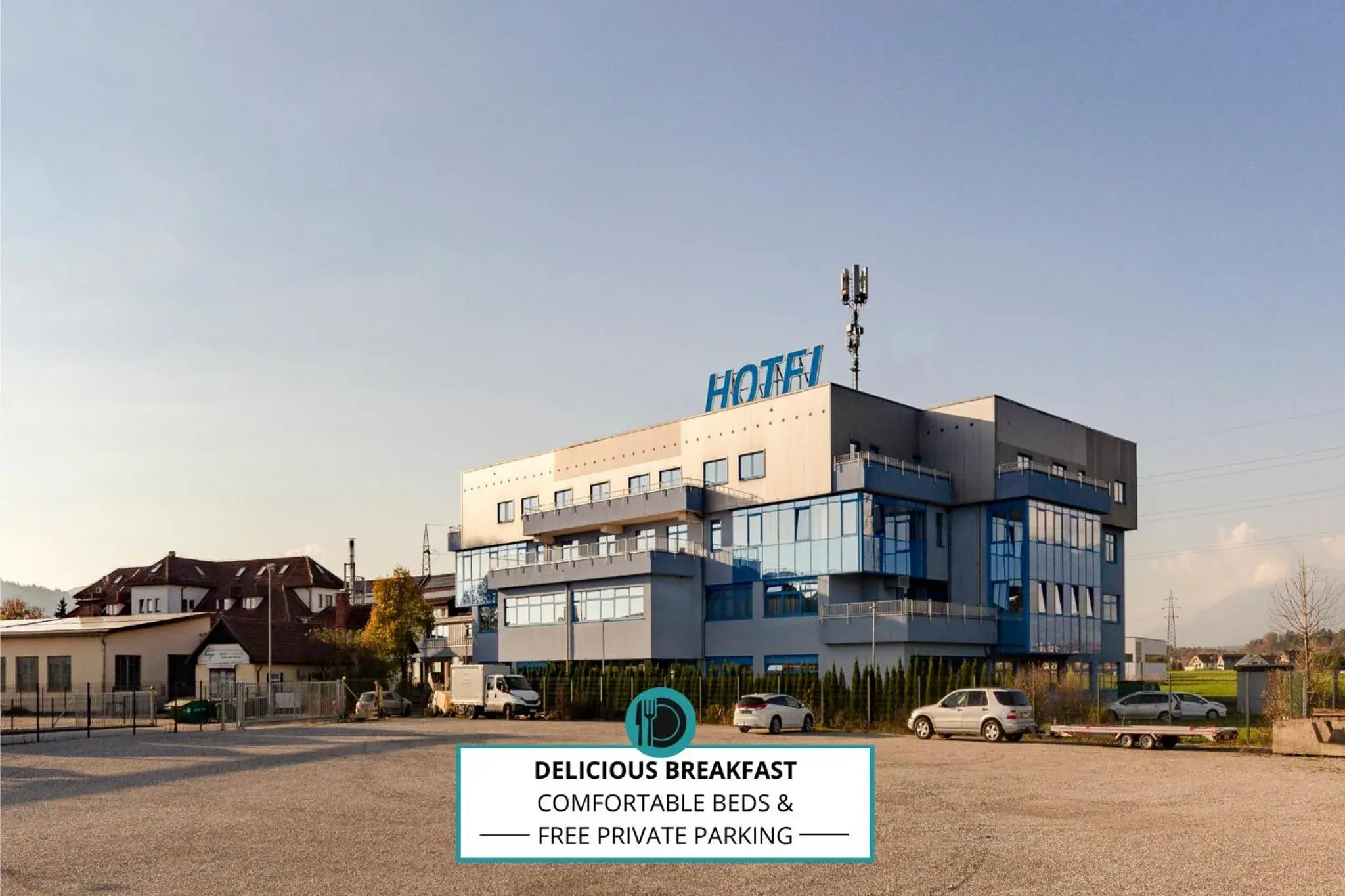 Property building in Garni Hotel Azul Property building in Garni Hotel Azul