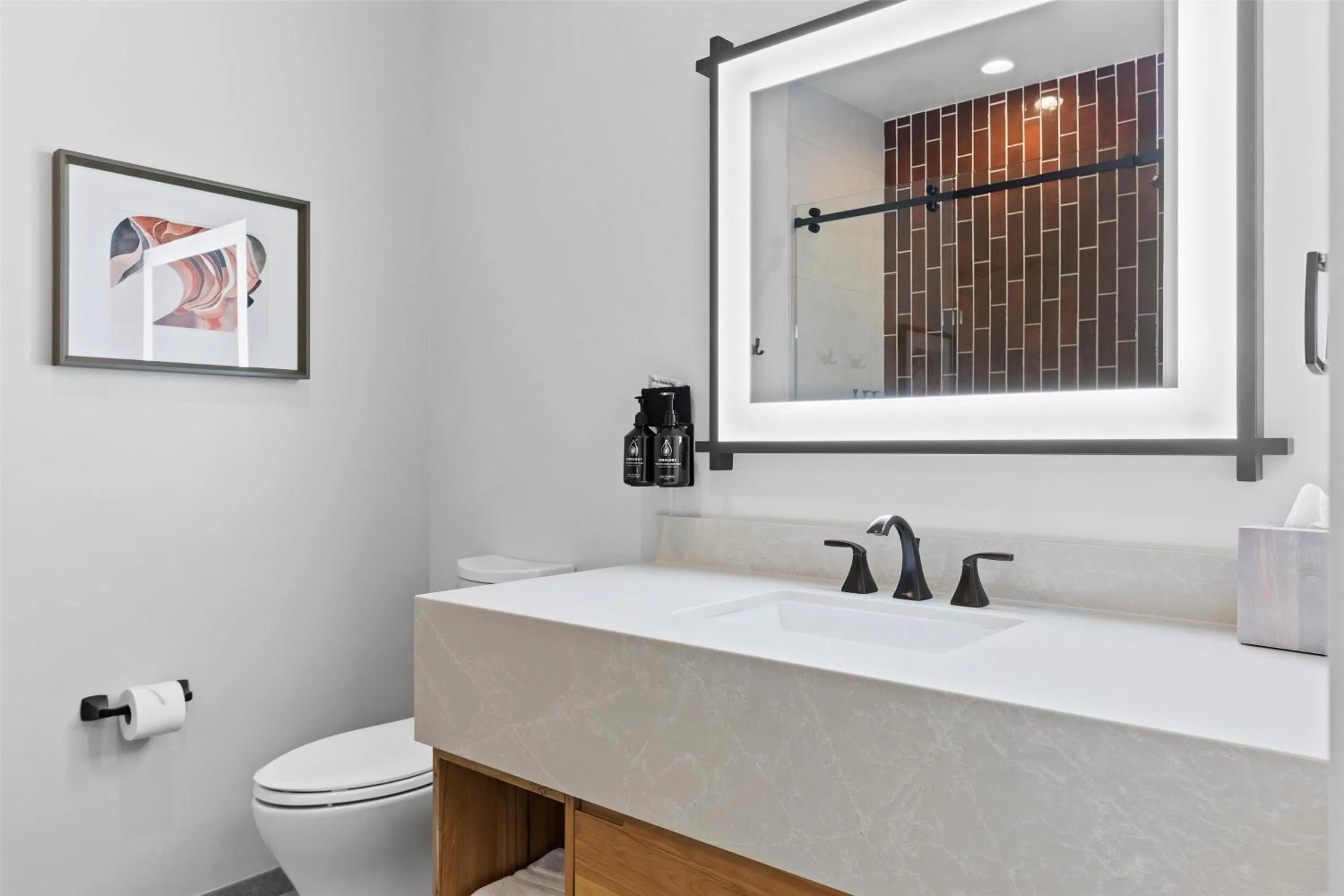 Bathroom in Hotel De Novo Springdale, Tapestry Collection by Hilton