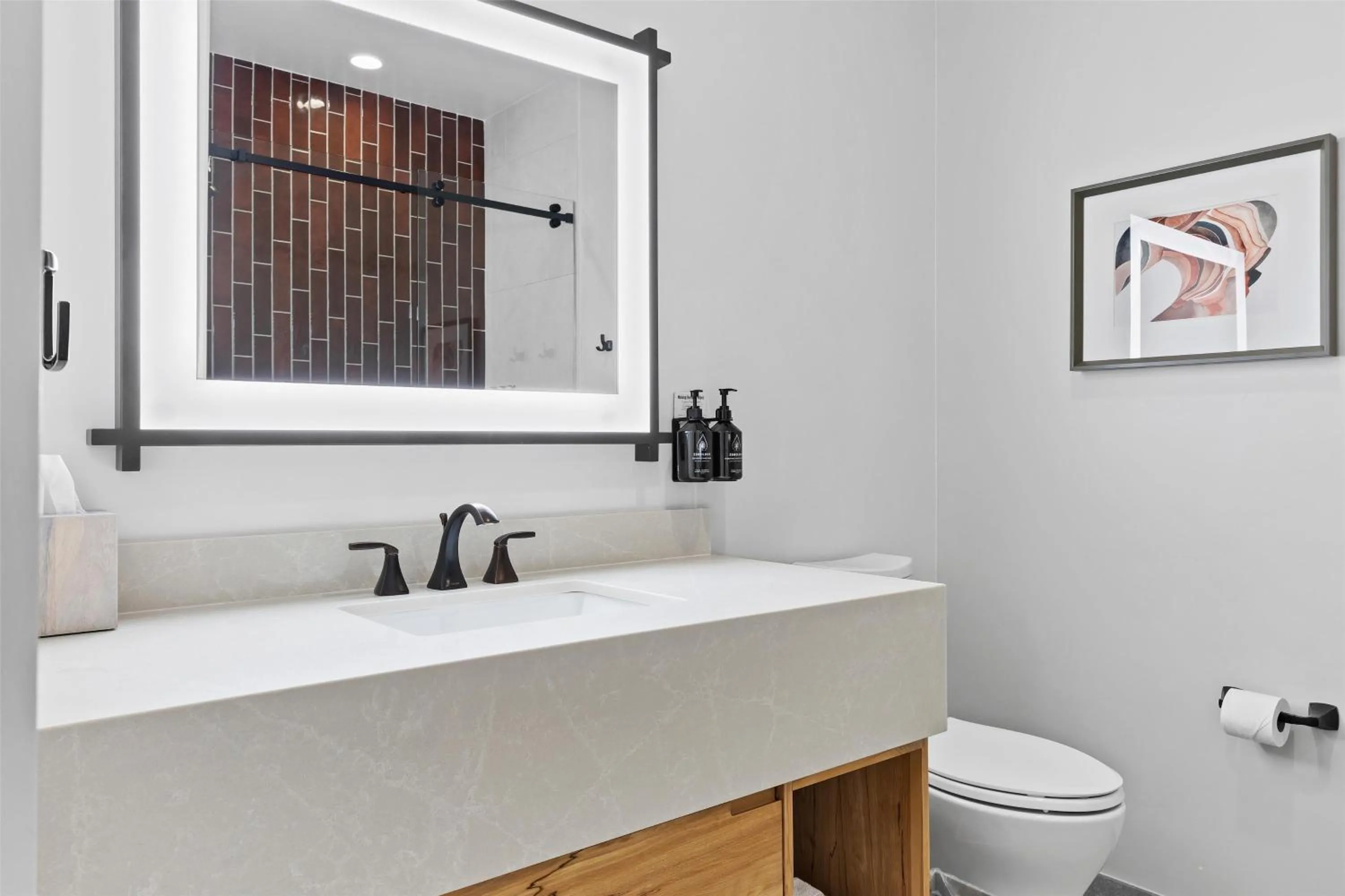 Bathroom in Hotel De Novo Springdale, Tapestry Collection by Hilton