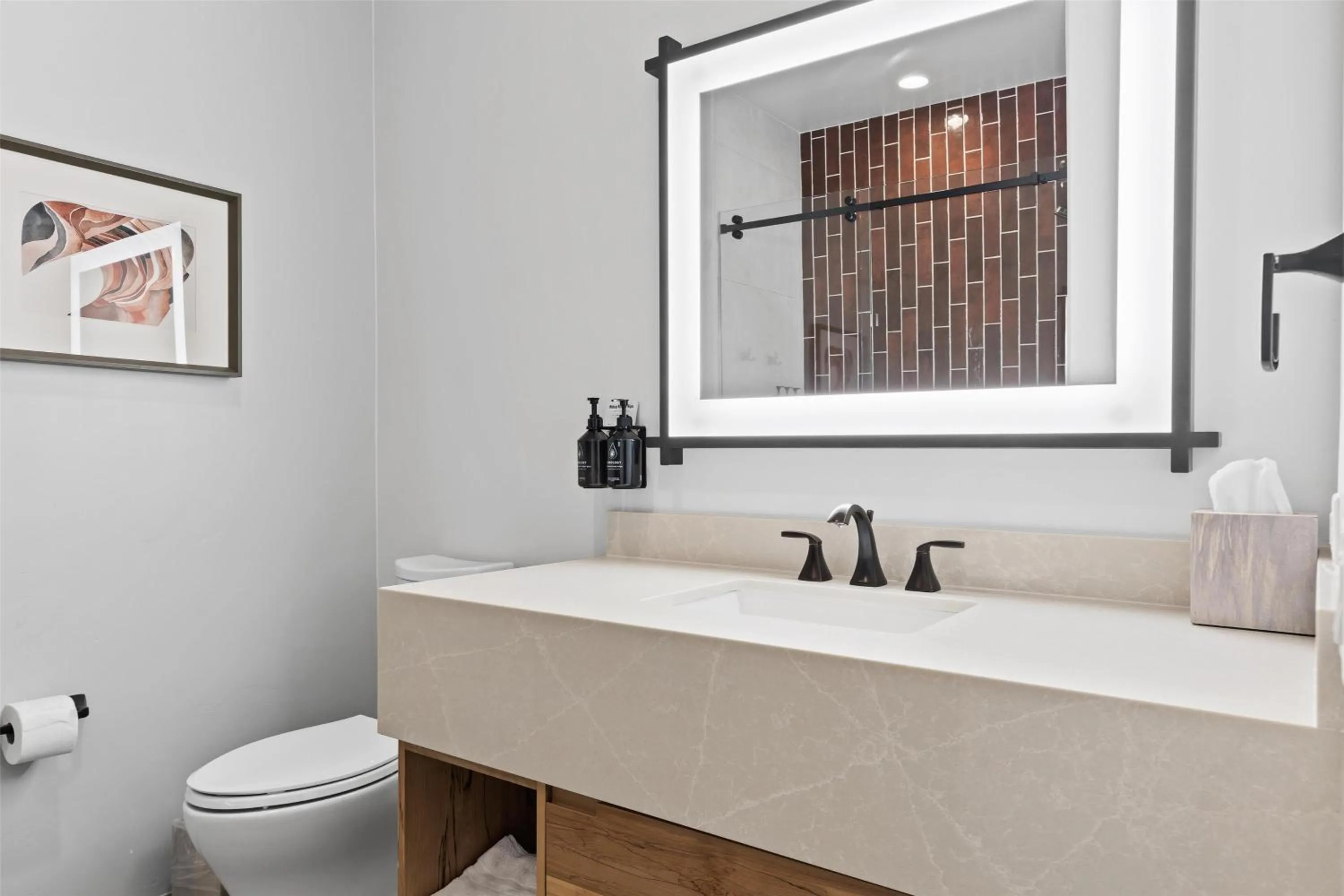 Bathroom in Hotel De Novo Springdale, Tapestry Collection by Hilton