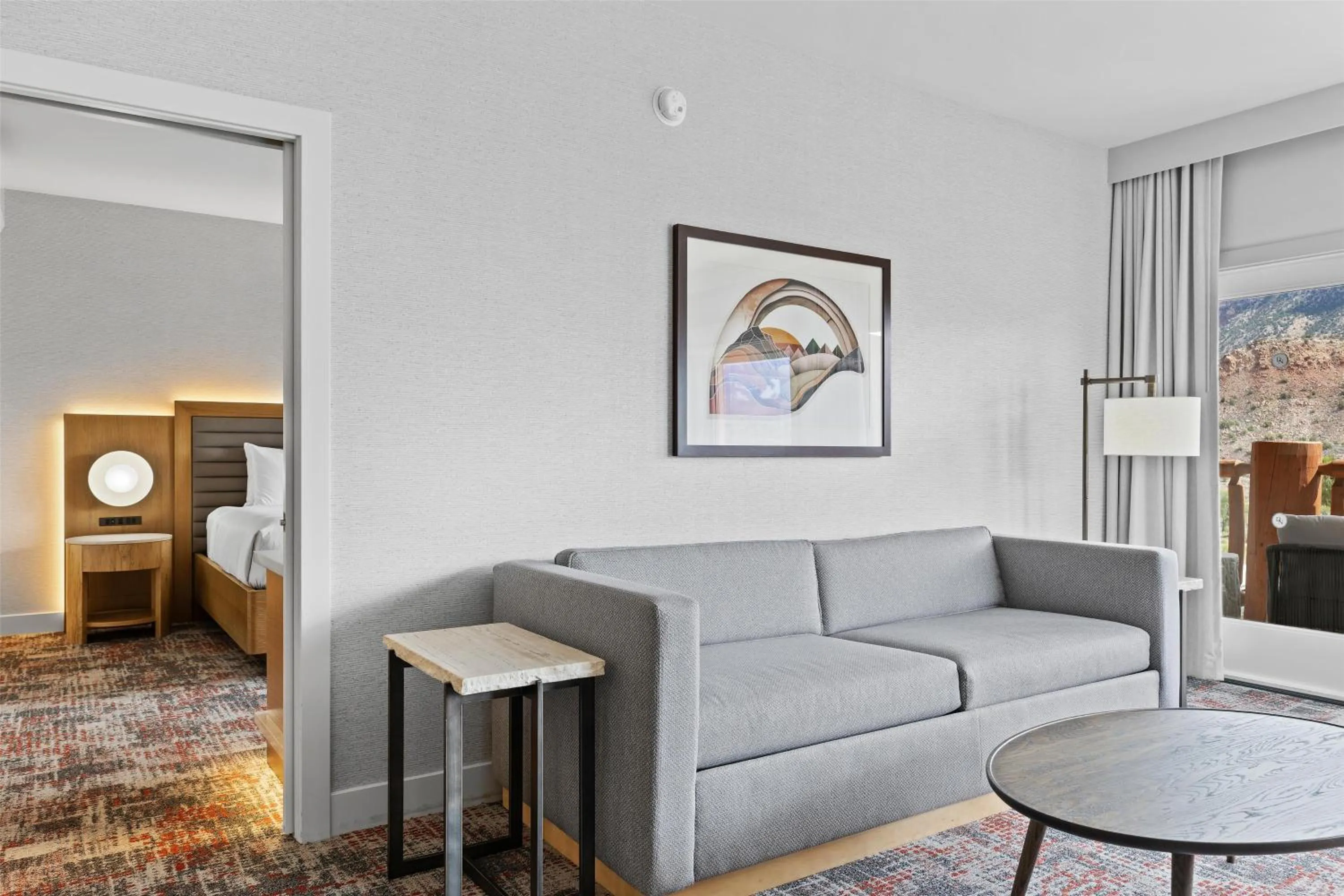 Living room in Hotel De Novo Springdale, Tapestry Collection by Hilton