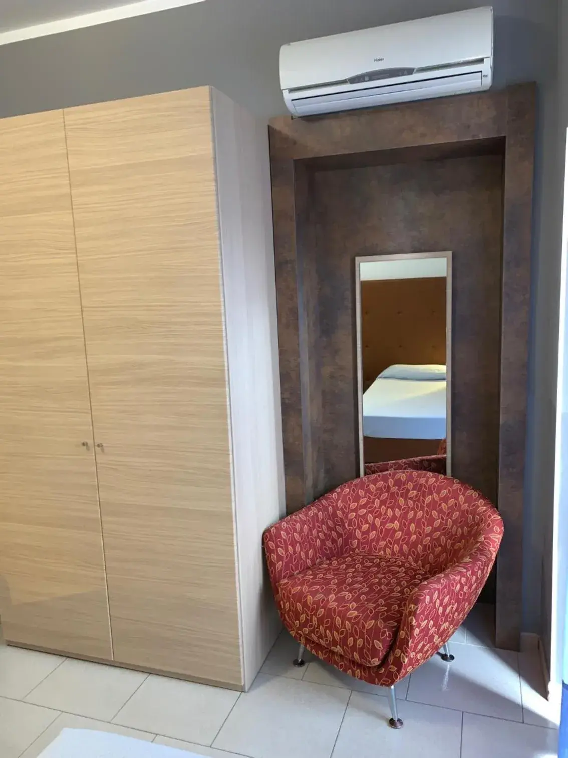 Decorative detail, Bed in Flying Hotel Decorative detail, Bed in Flying Hotel