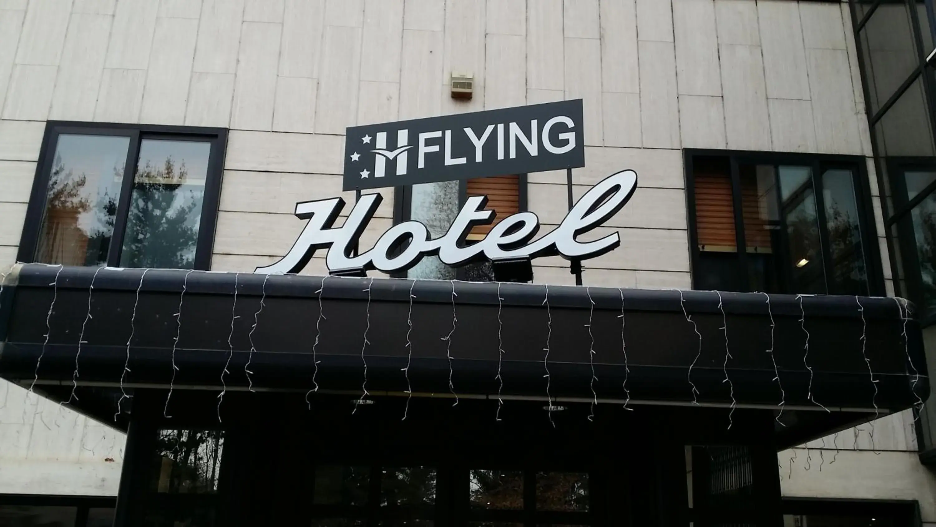 Facade/entrance in Flying Hotel Facade/entrance in Flying Hotel