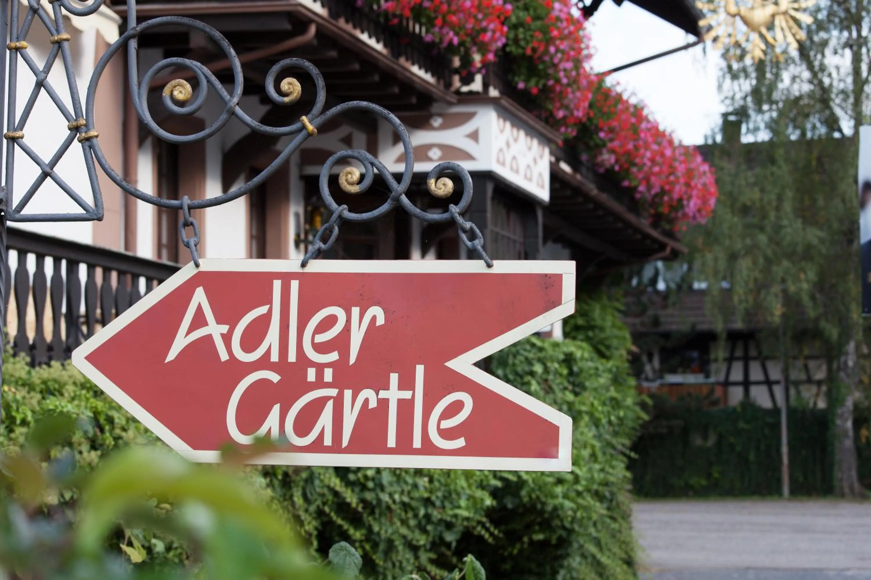Garden view in Hotel Gasthaus Adler