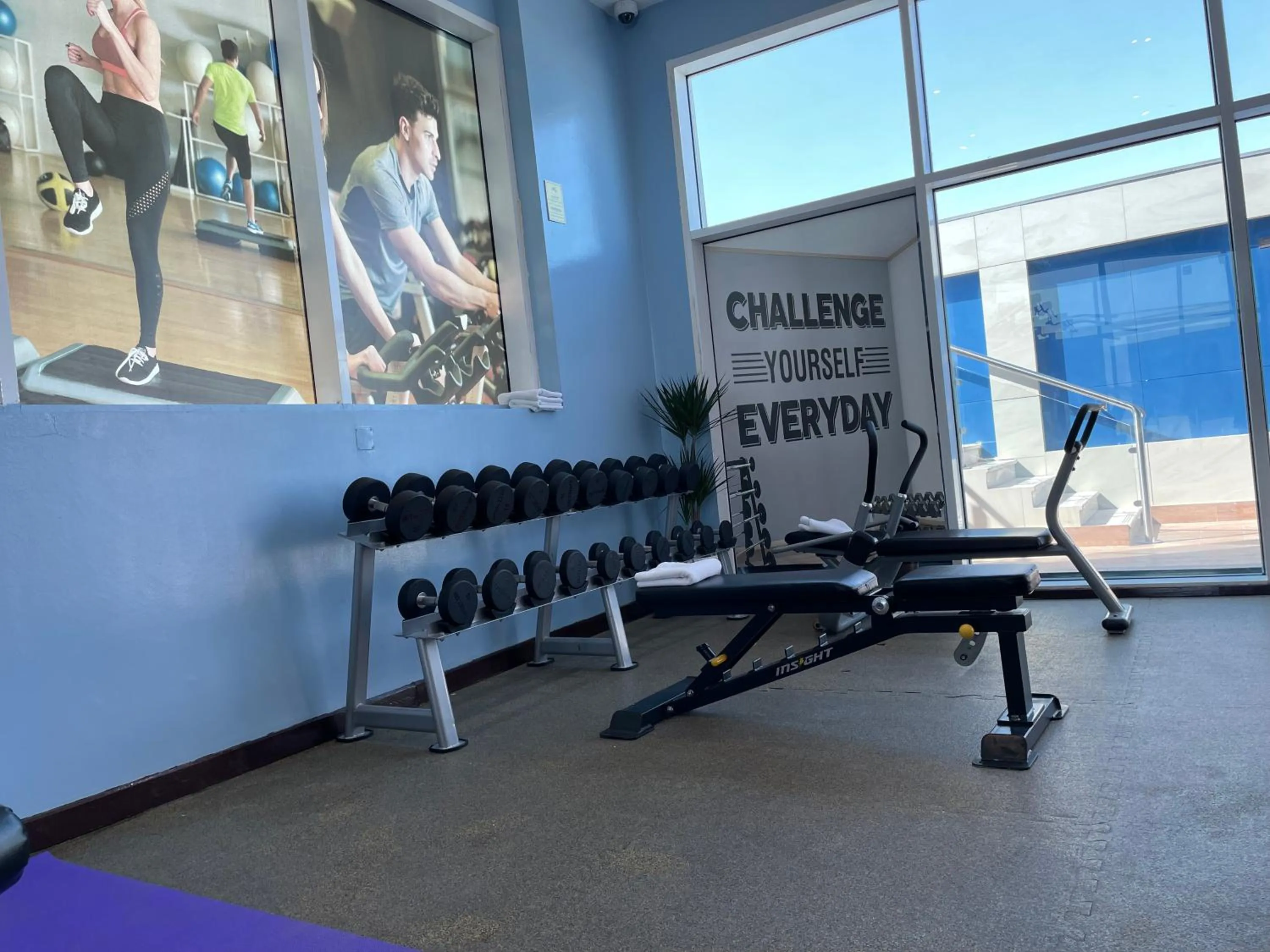 Fitness centre/facilities in Al Mansour Plaza Hotel