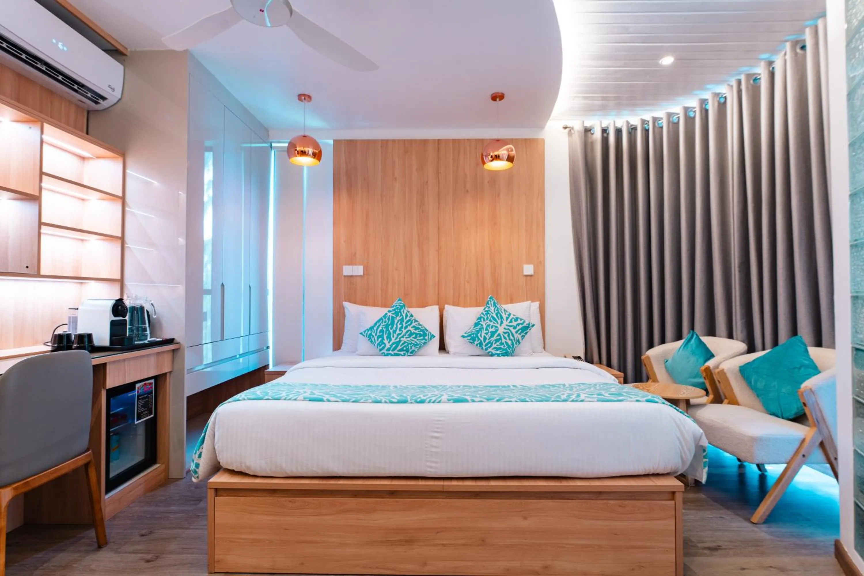 Bed in Hotel Star Shell