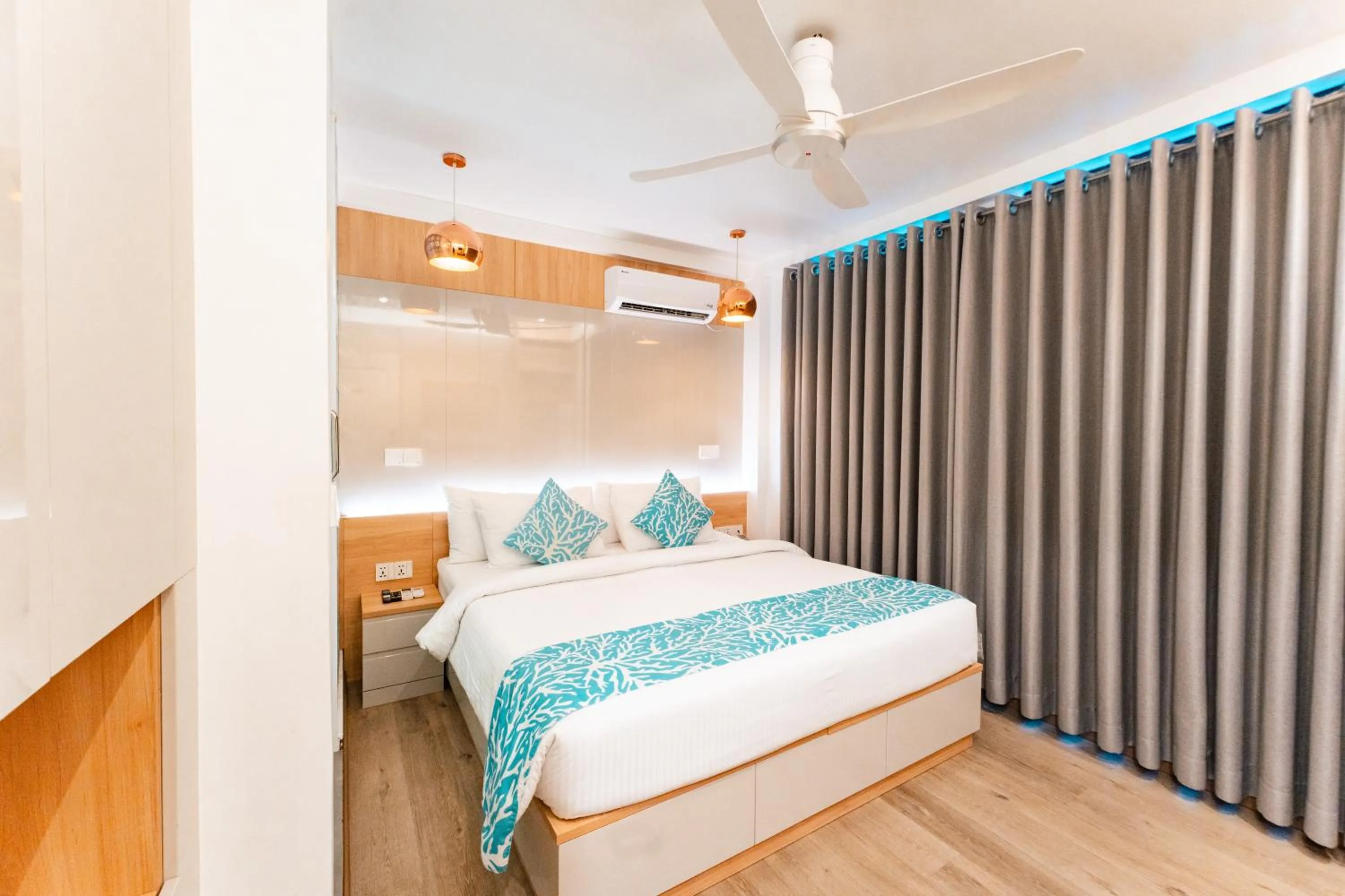 Bed in Hotel Star Shell