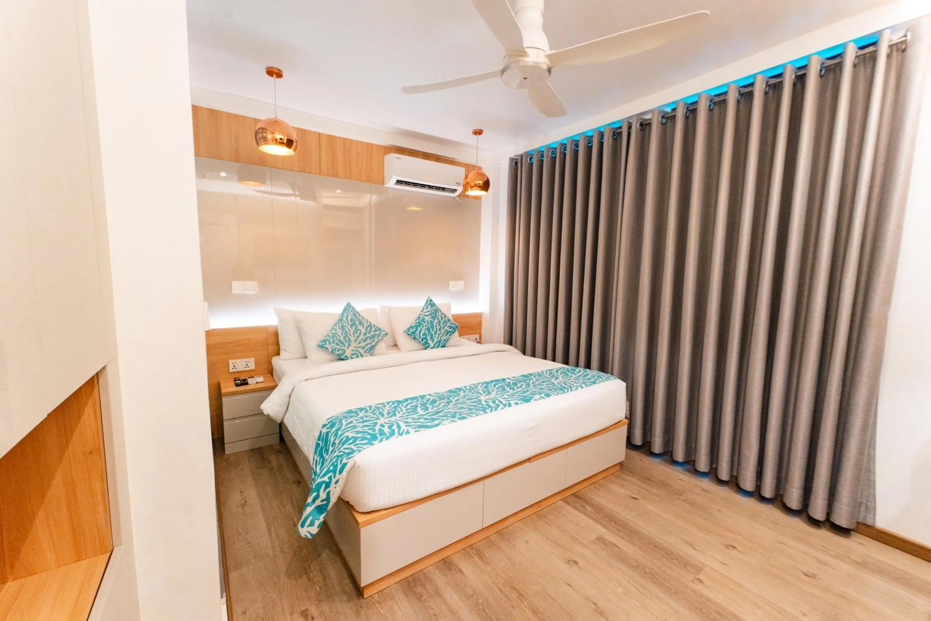 Bed in Hotel Star Shell