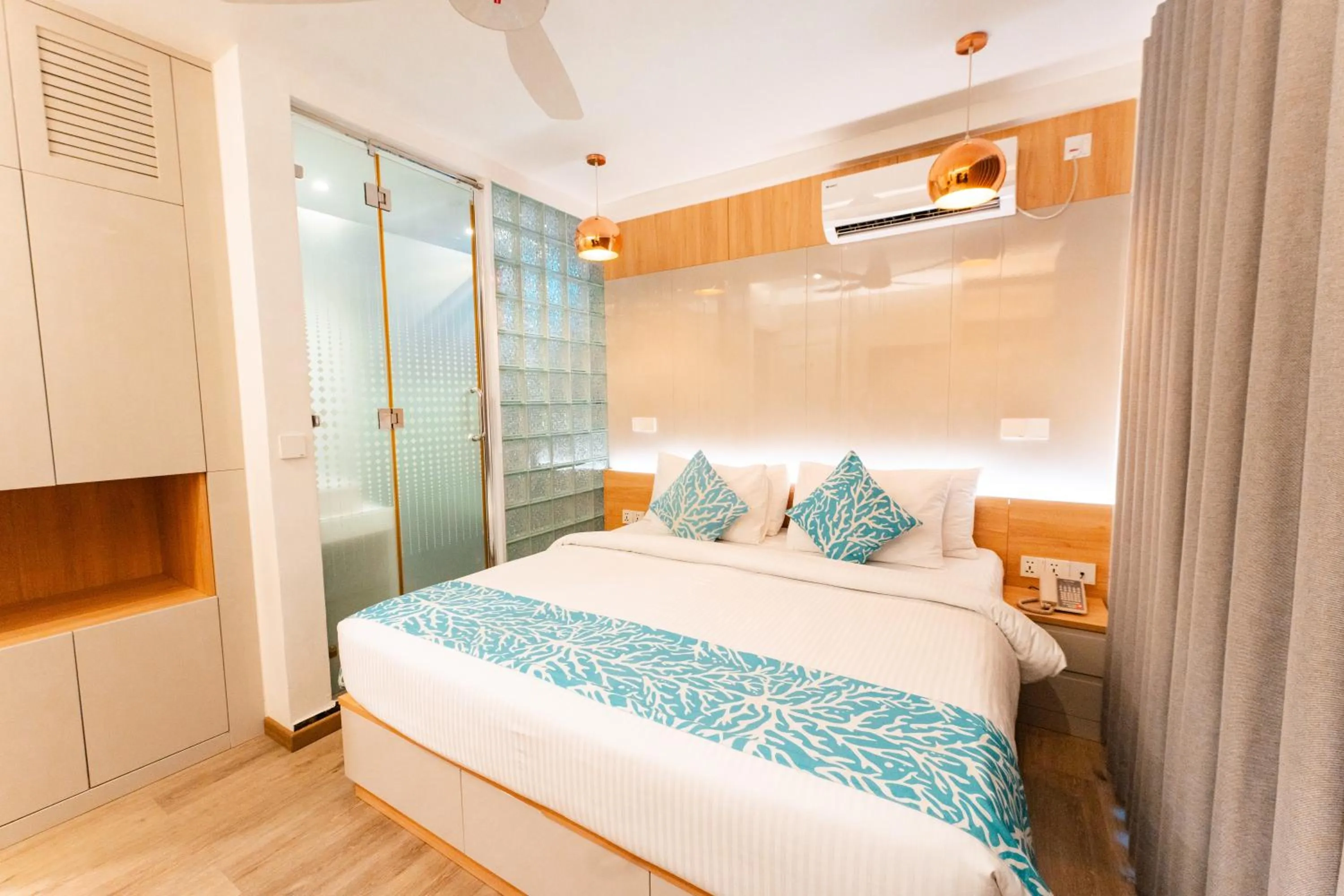 Bed in Hotel Star Shell