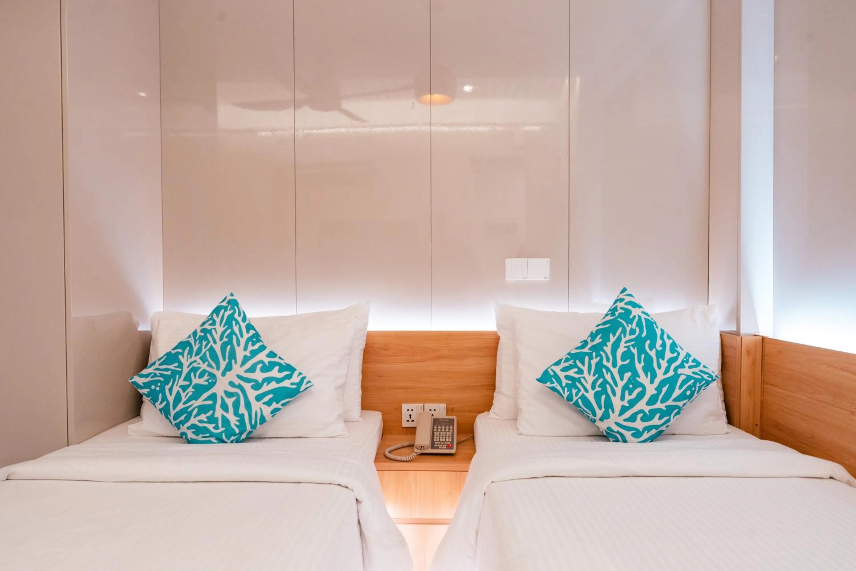 Bed in Hotel Star Shell