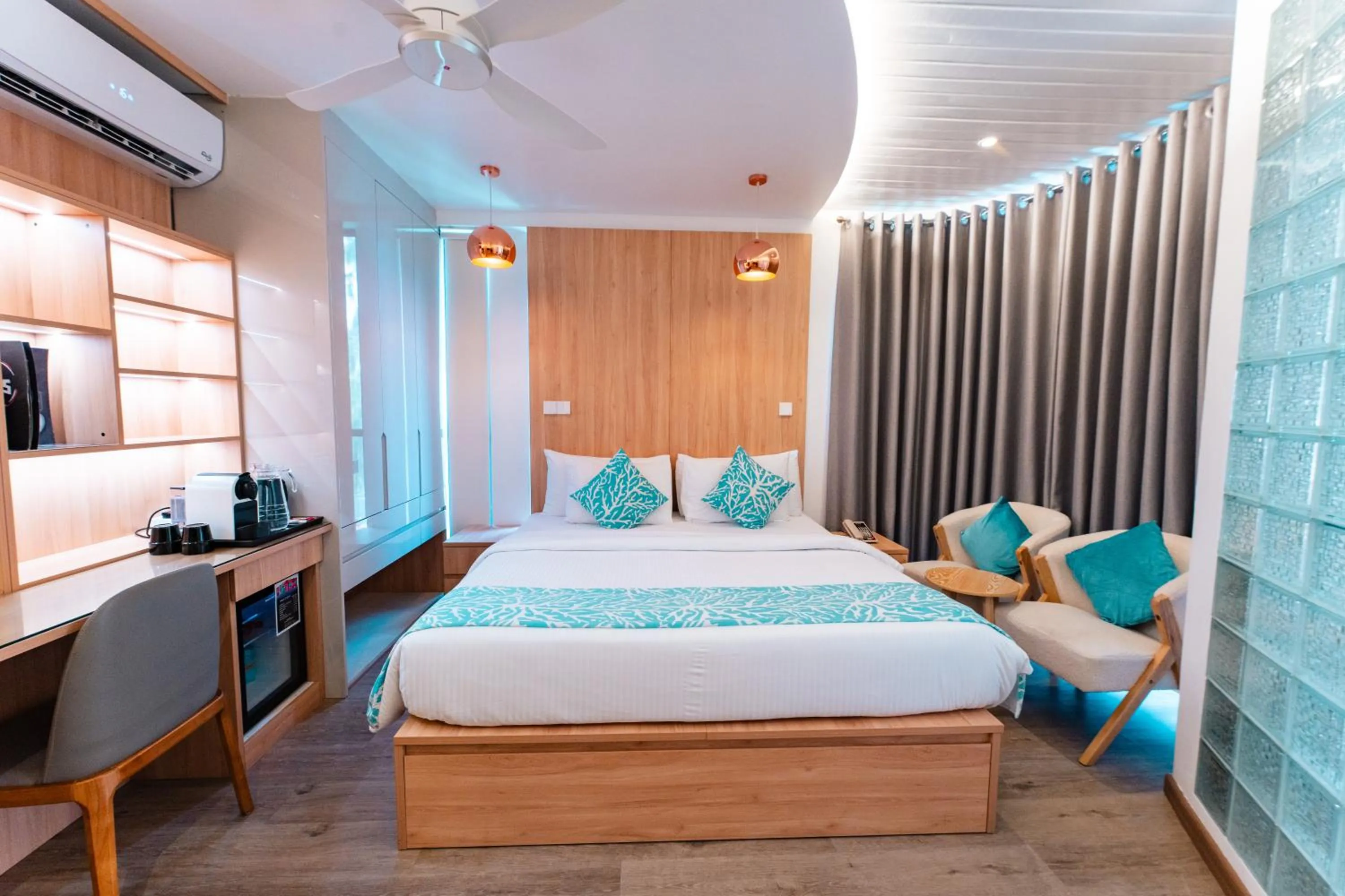 Bed in Hotel Star Shell