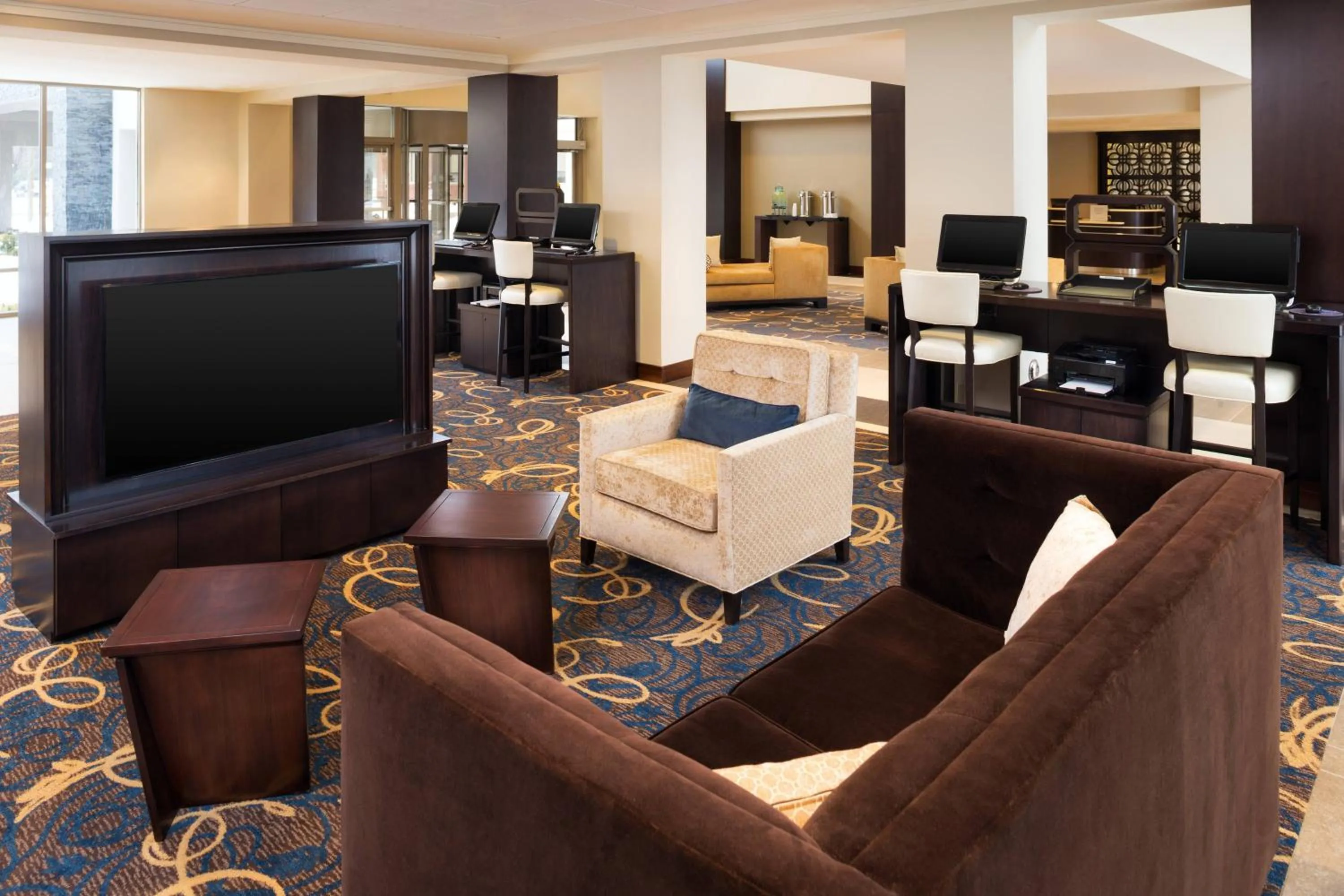 Lobby or reception in Sheraton Hartford South