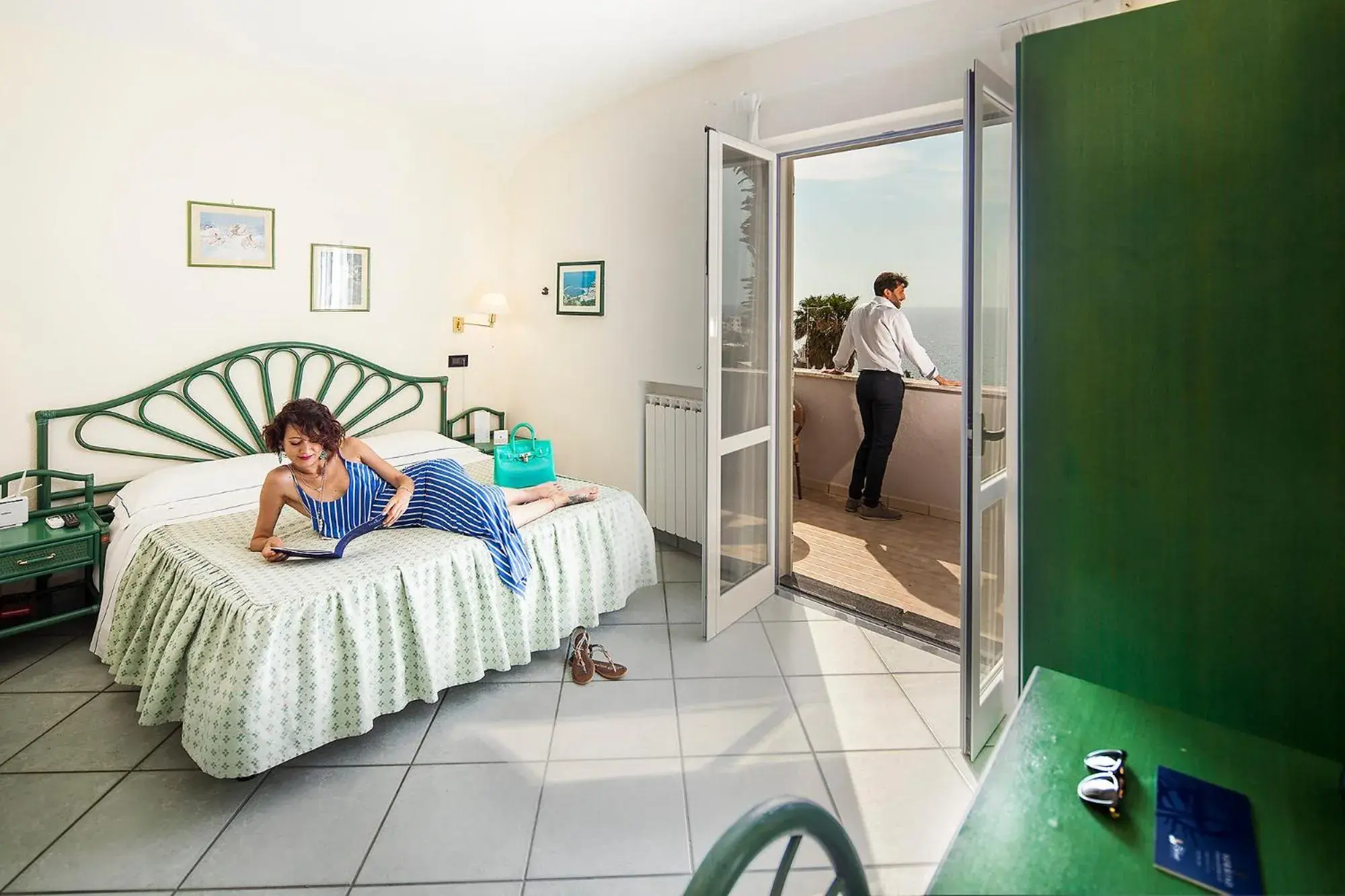 Garden view, Bed in Sorriso Thermae Resort & Spa Garden view, Bed in Sorriso Thermae Resort & Spa