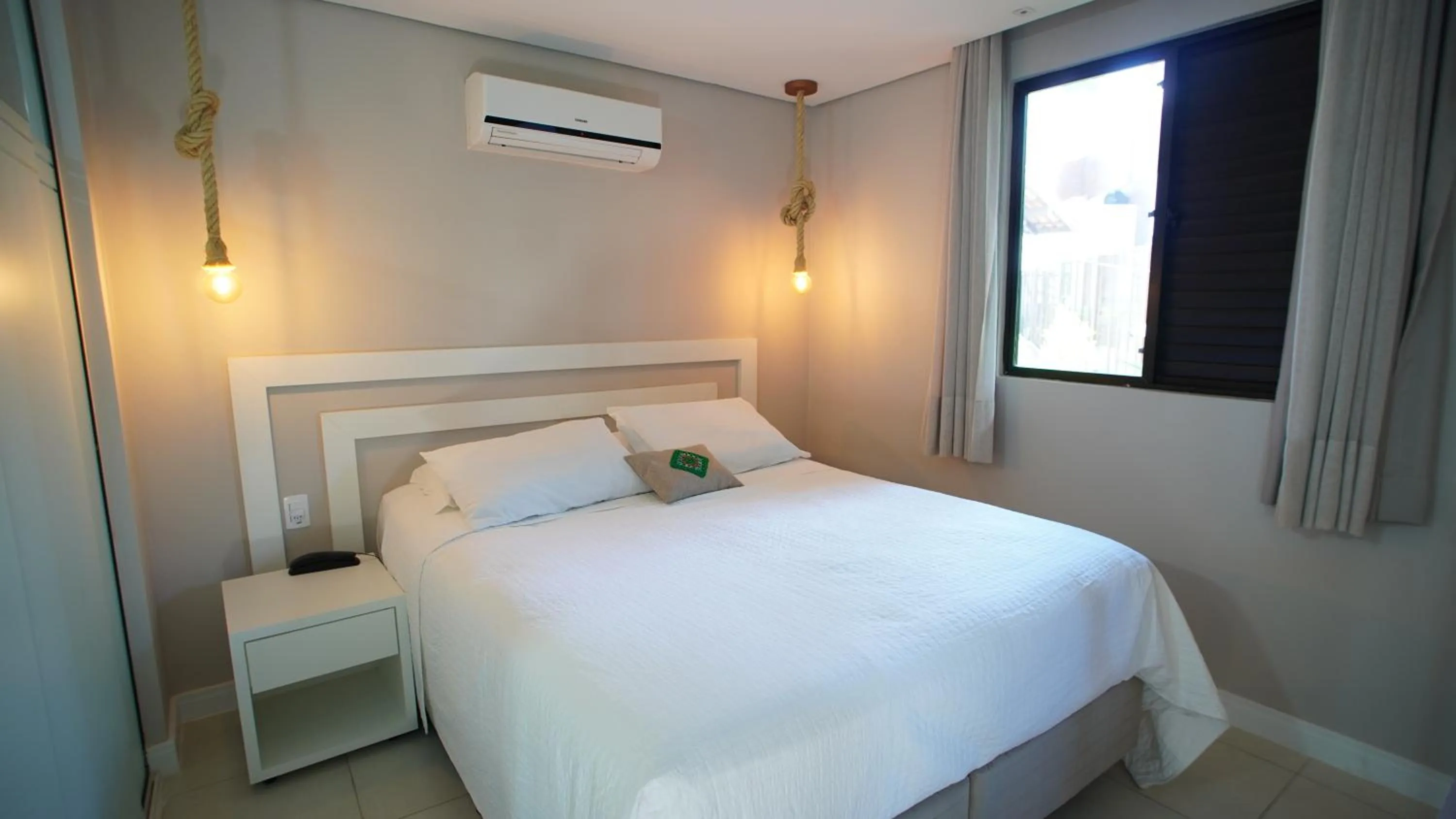 Bed in Hotel Sete Ilhas