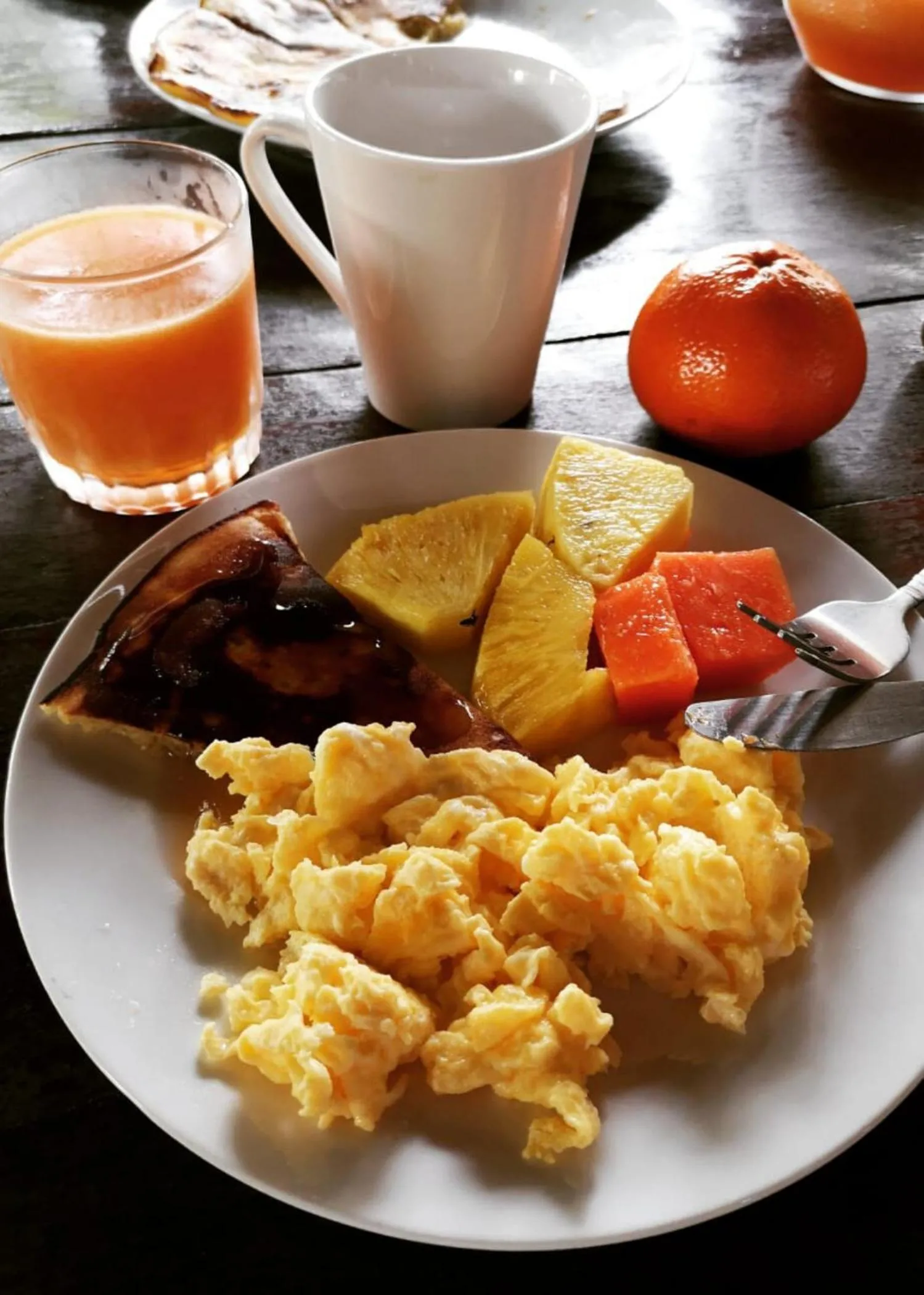 Breakfast in Princesa de la Luna Ecolodge