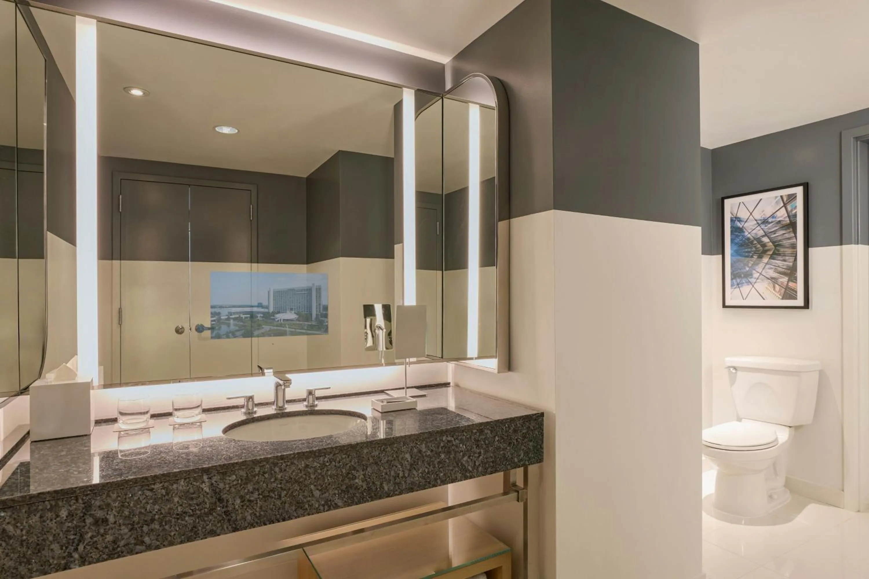 Bathroom in Renaissance Schaumburg Convention Center Hotel