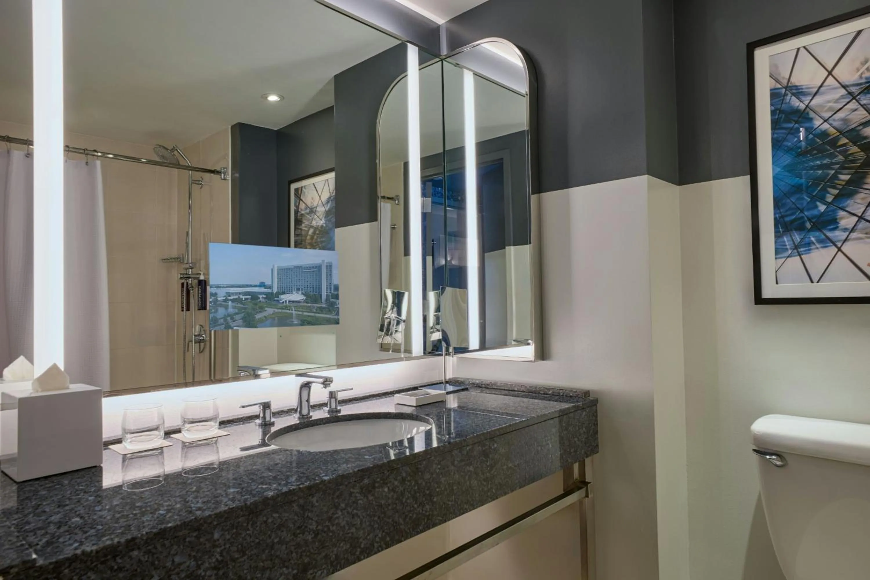 Bathroom in Renaissance Schaumburg Convention Center Hotel