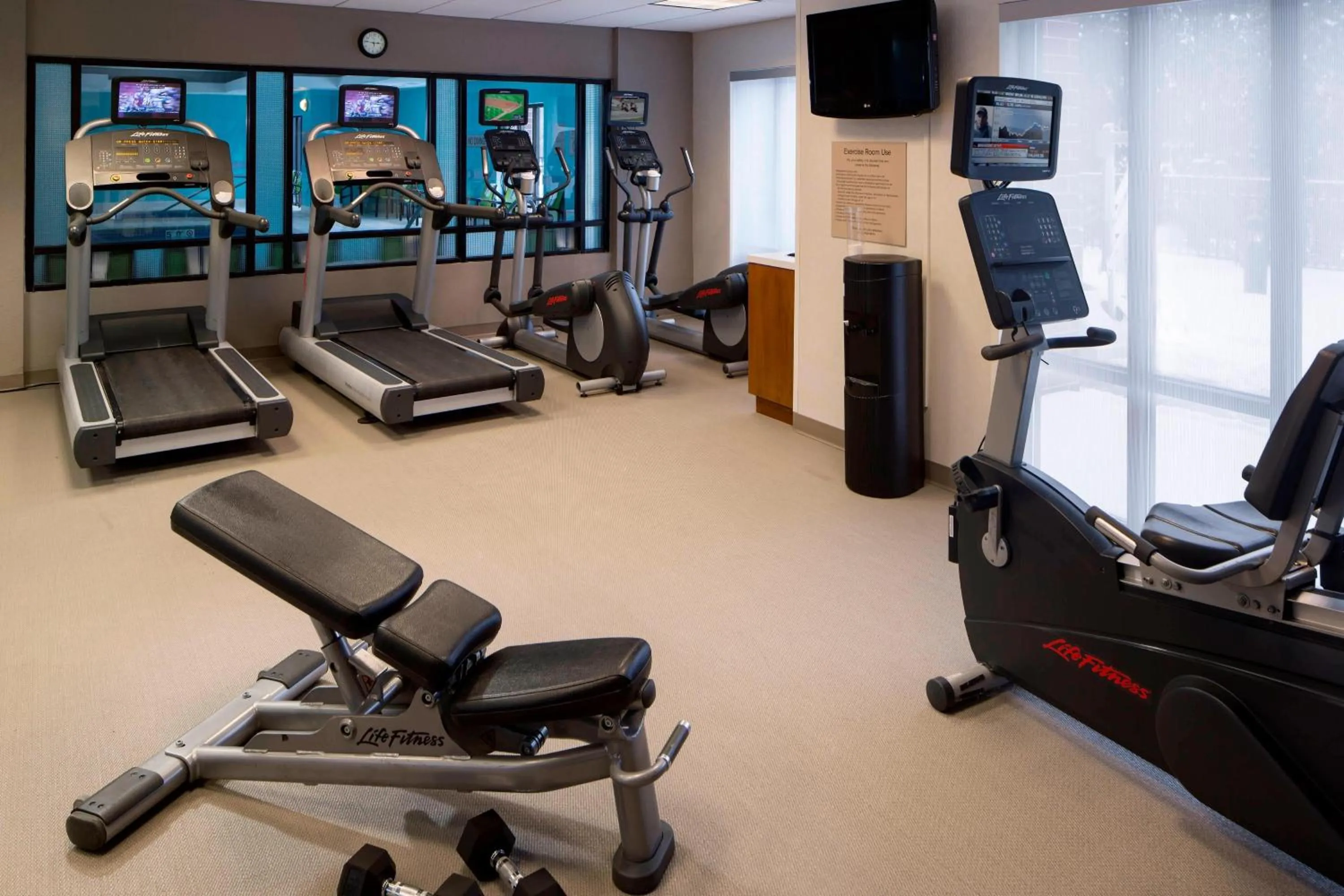 Fitness centre/facilities in SpringHill Suites Chicago Lincolnshire
